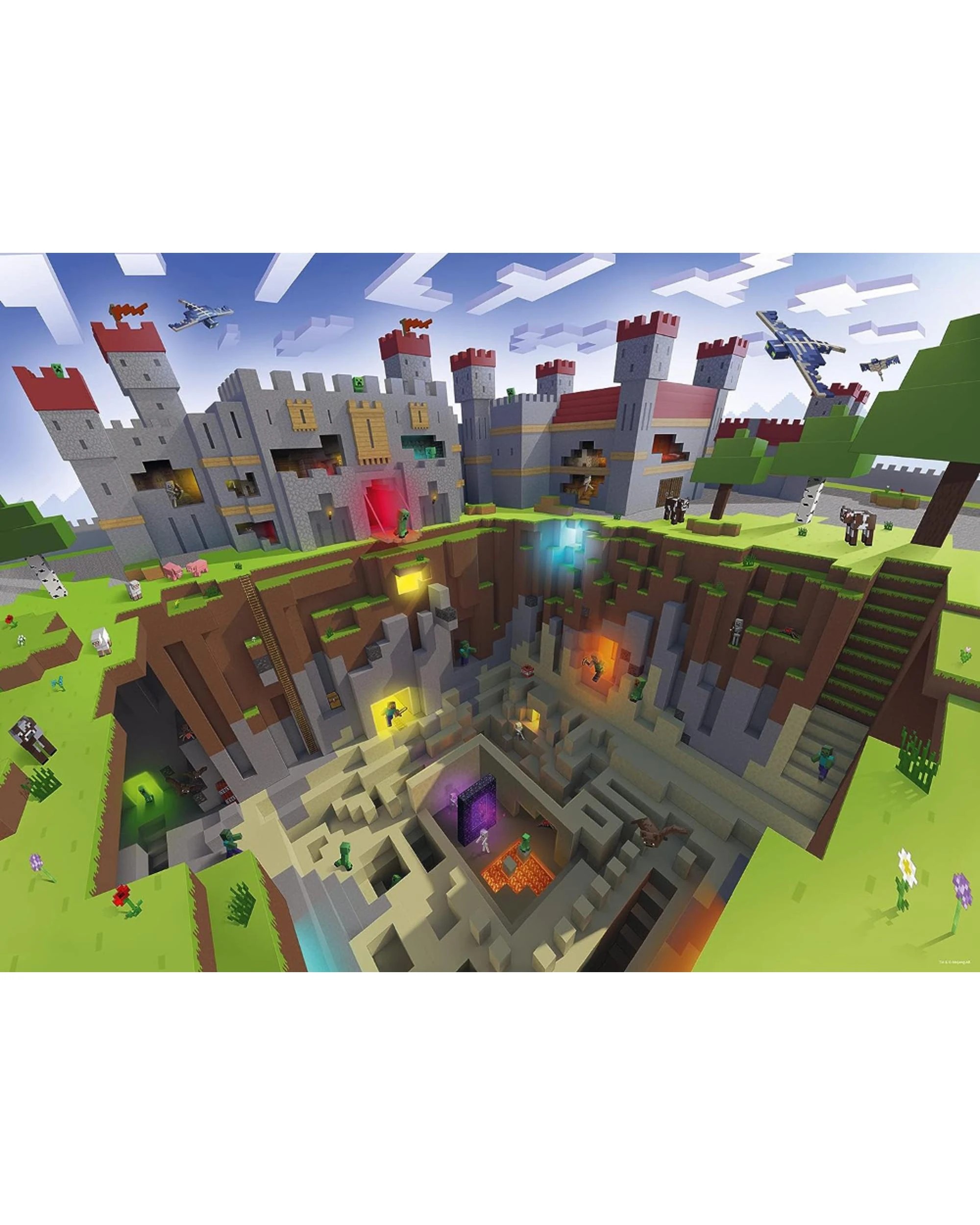 2 Ravensburger Minecraft Cutaway 300 XXL Piece Jigsaw Puzzle, 2 of 2