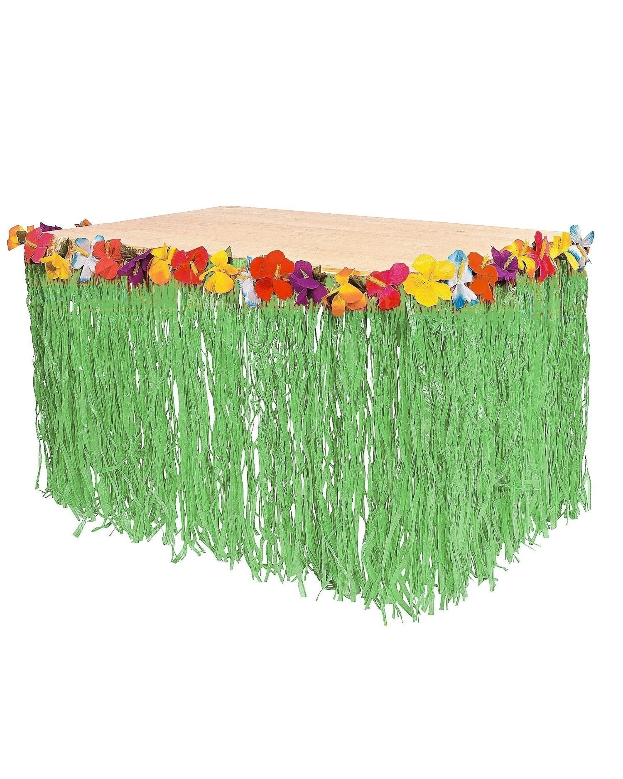 1 Partyrama Artificial Green Grass Table Skirting, 1 of 2