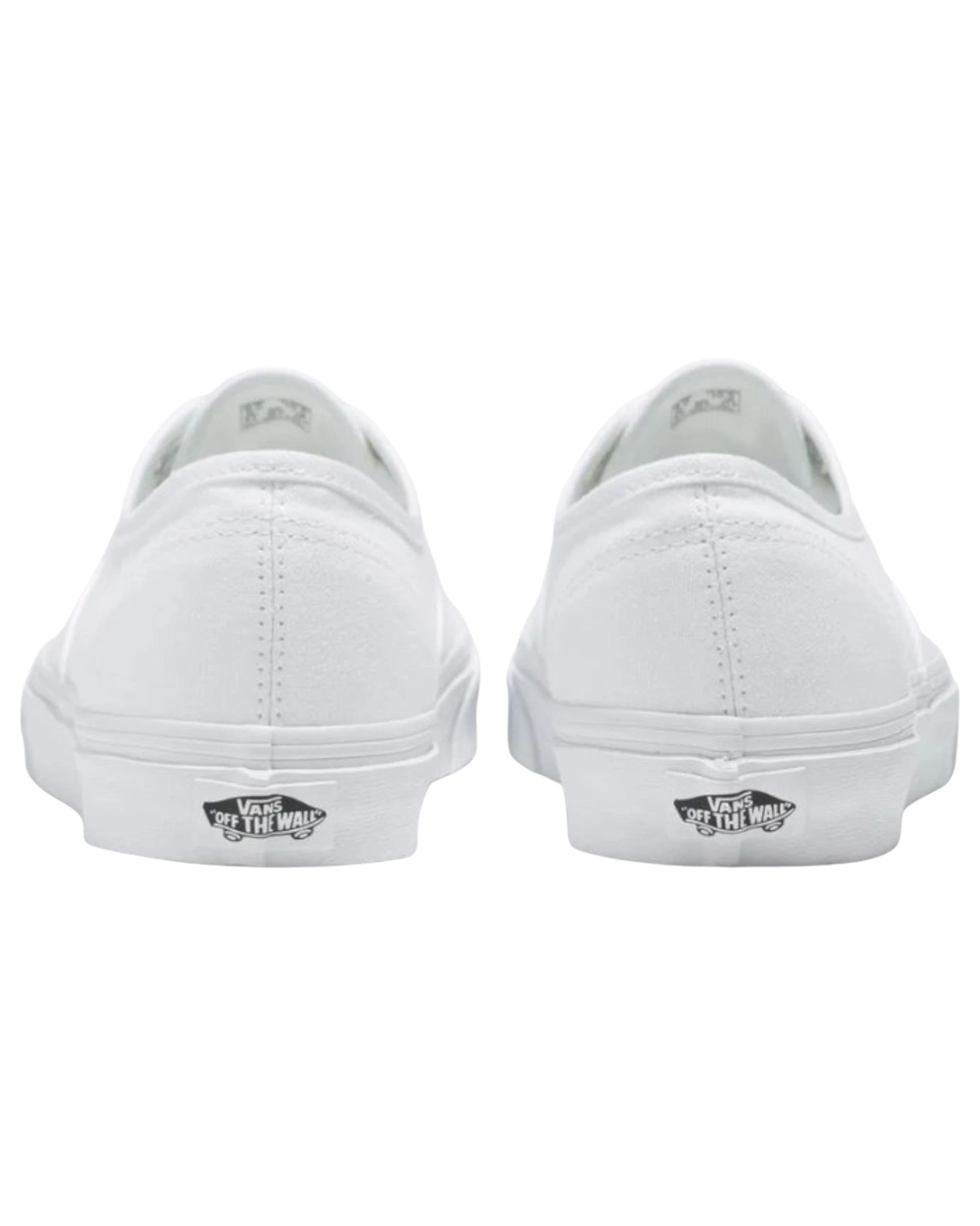 4 Vans Mens Authentic True White Lace Up Shoes WHITE, 4 of 4