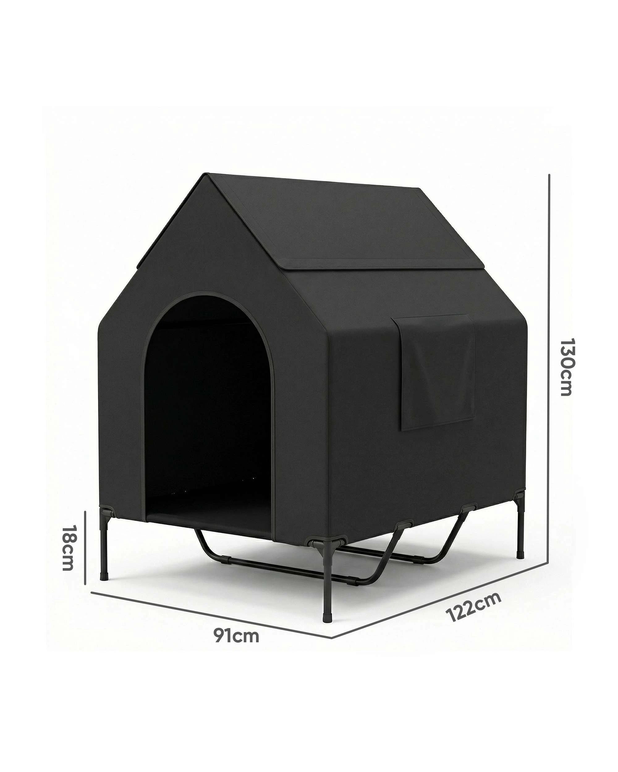 8 Advwin 2-in-1 Large Dog House Elevated Breathable Weatherproof Pet Shelter Outdoor, 8 of 8