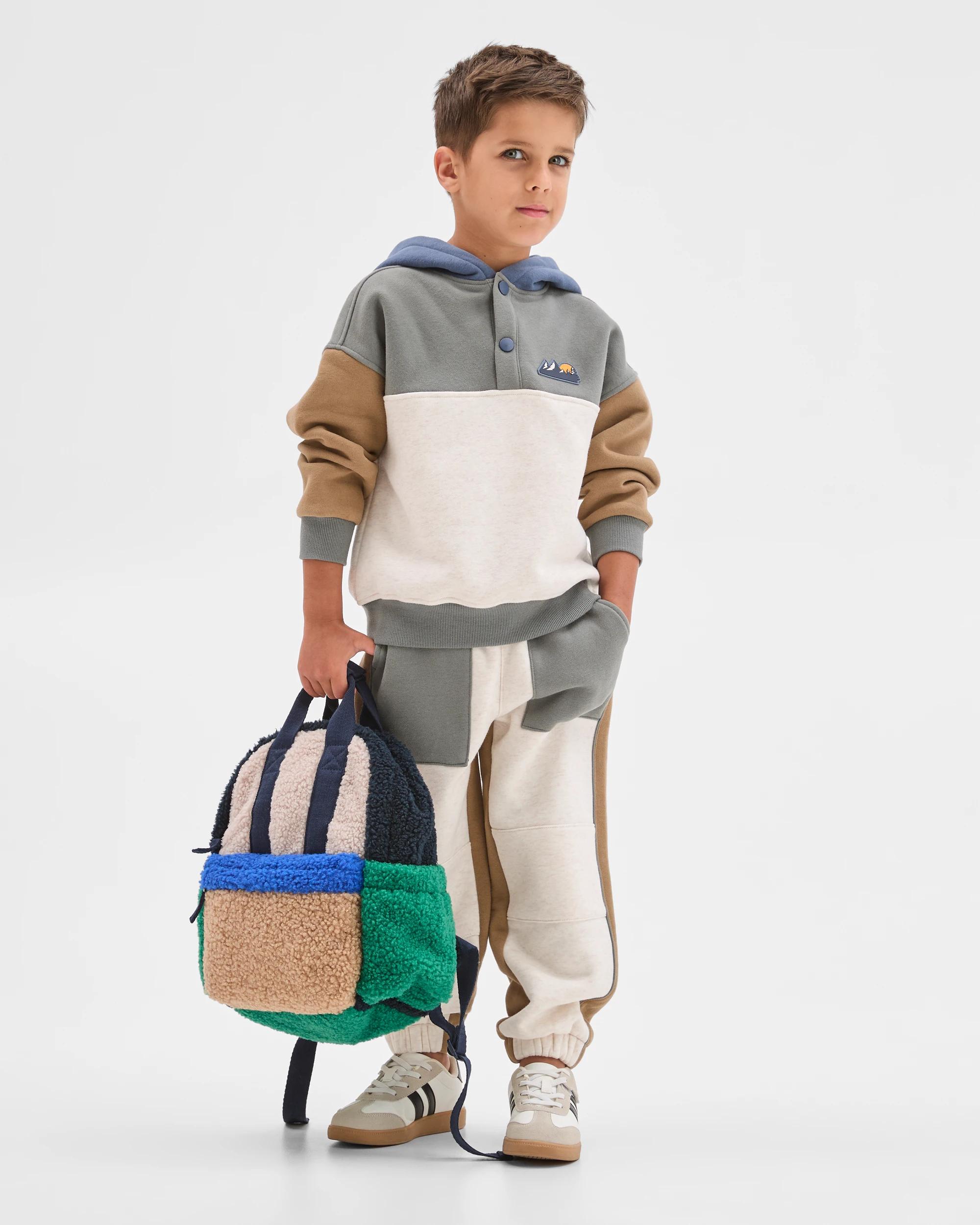 1 Target Kids Australian Cotton Blend Hoodie and Trackpants Set GREEN/OAT, 1 of 8