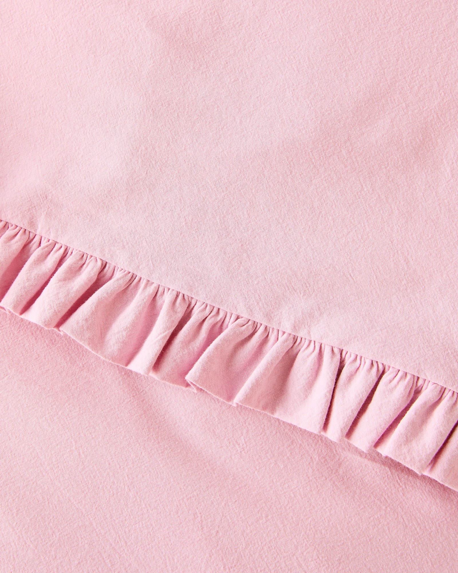 3 Arlo Kids Stonewash Ruffle Quilt Cover Set
 - Queen Bed
 - Pink, 3 of 3