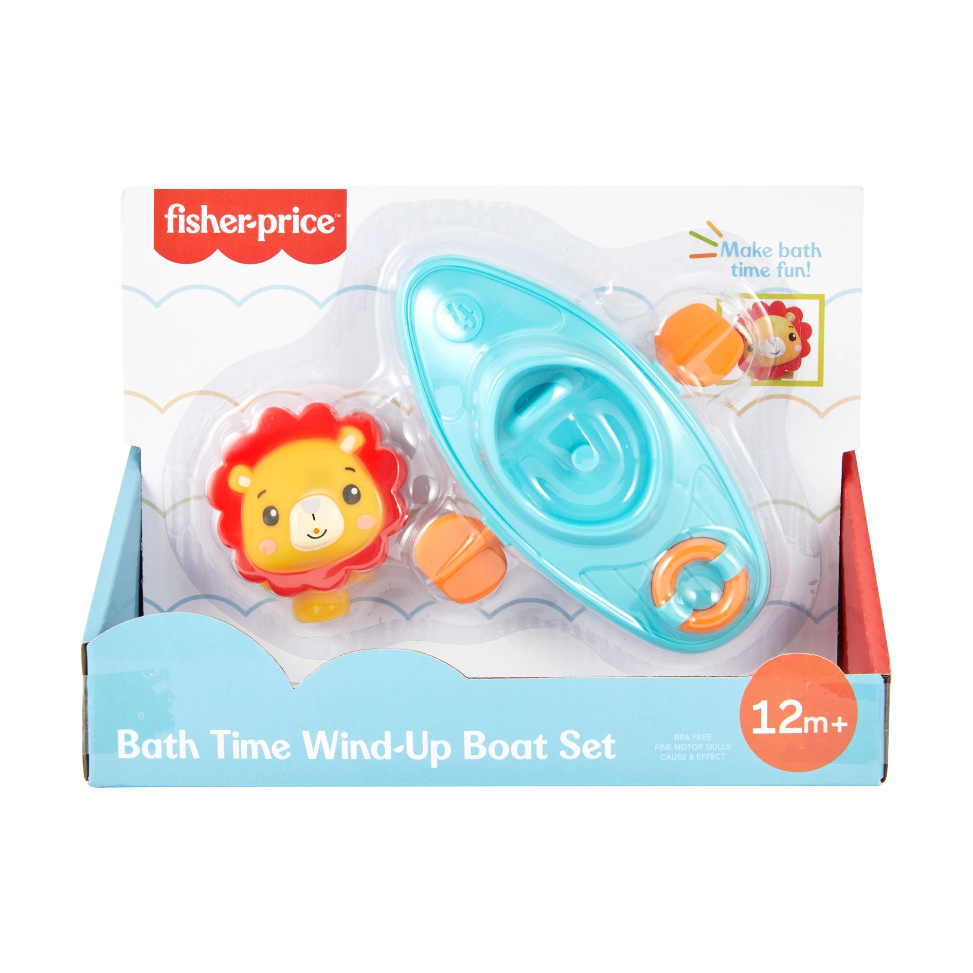 1 Fisher-Price Bath Time Wind-Up Boat Set, 1 of 8