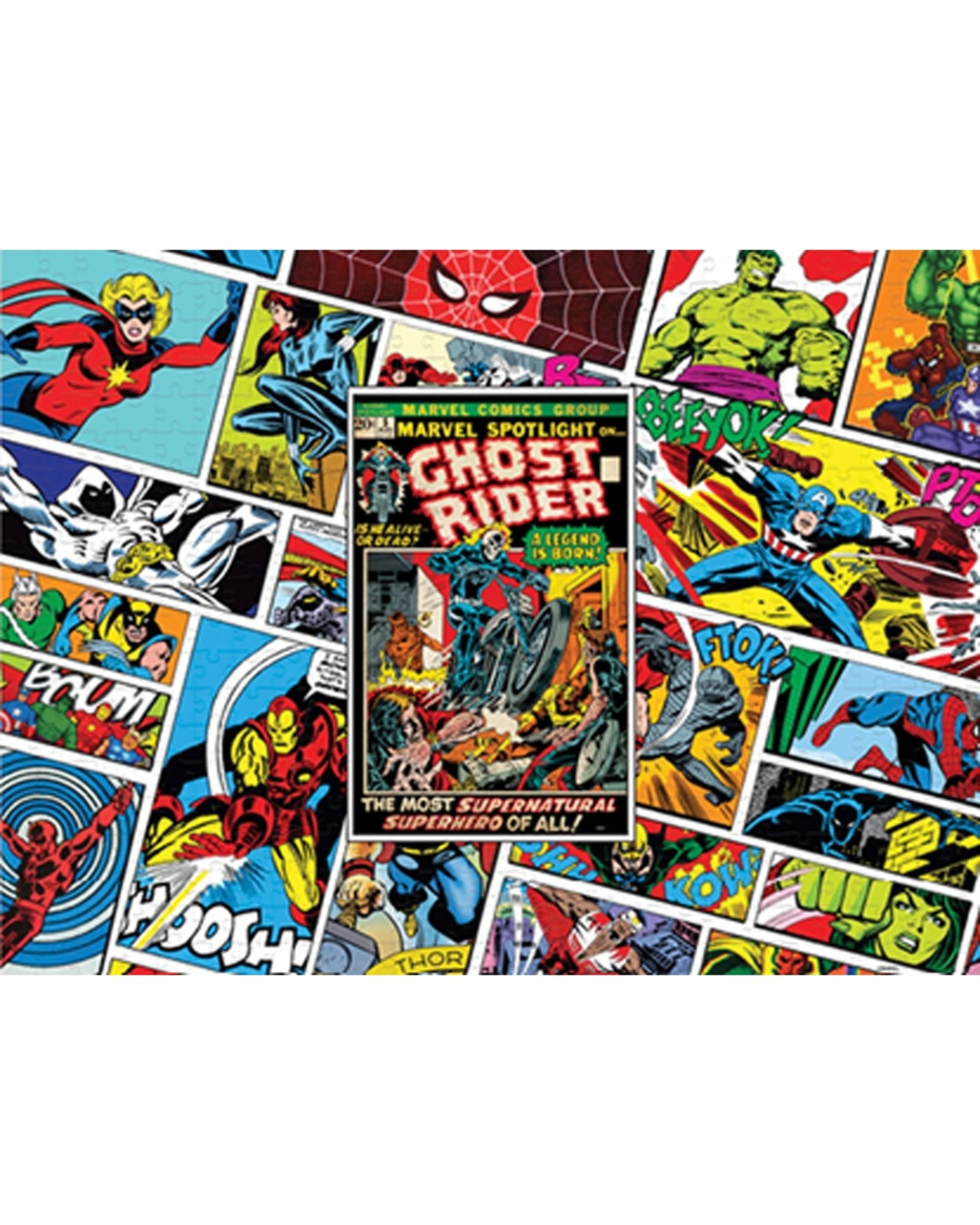 2 Prime3D 416pc Lenticular Marvel Ghost Rider Comic Book Jigsaw Puzzle Unique - Multi, 2 of 2