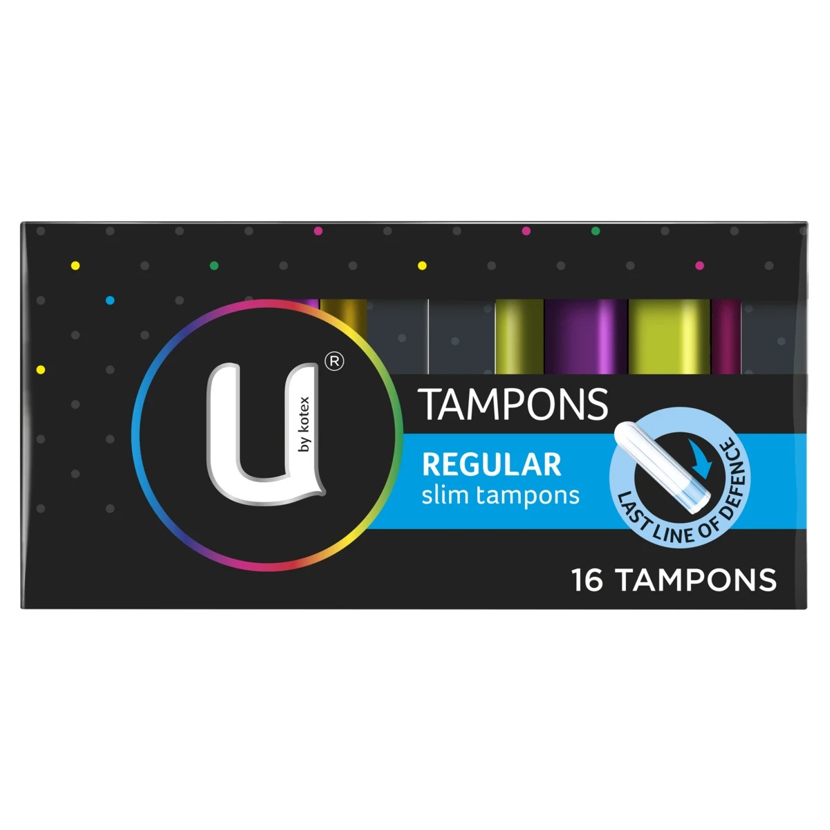 2 U by Kotex 16 Pack Regular Slim Tampons, 2 of 8