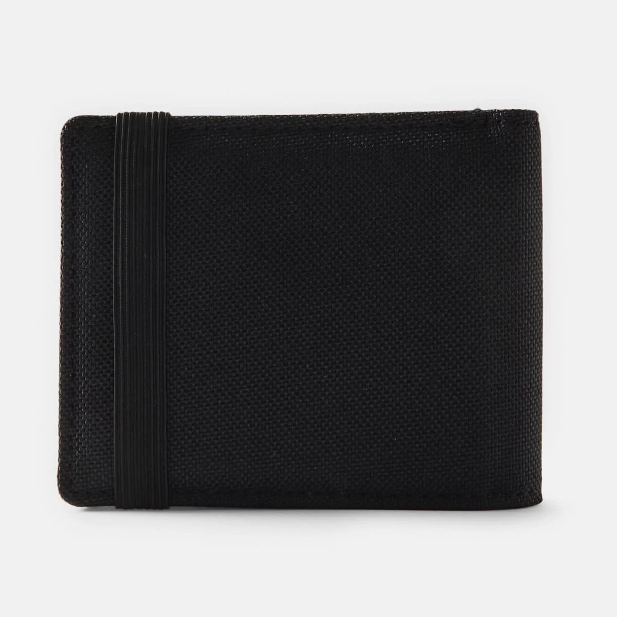 1 Canvas Billfold Wallet BLACK, 1 of 6