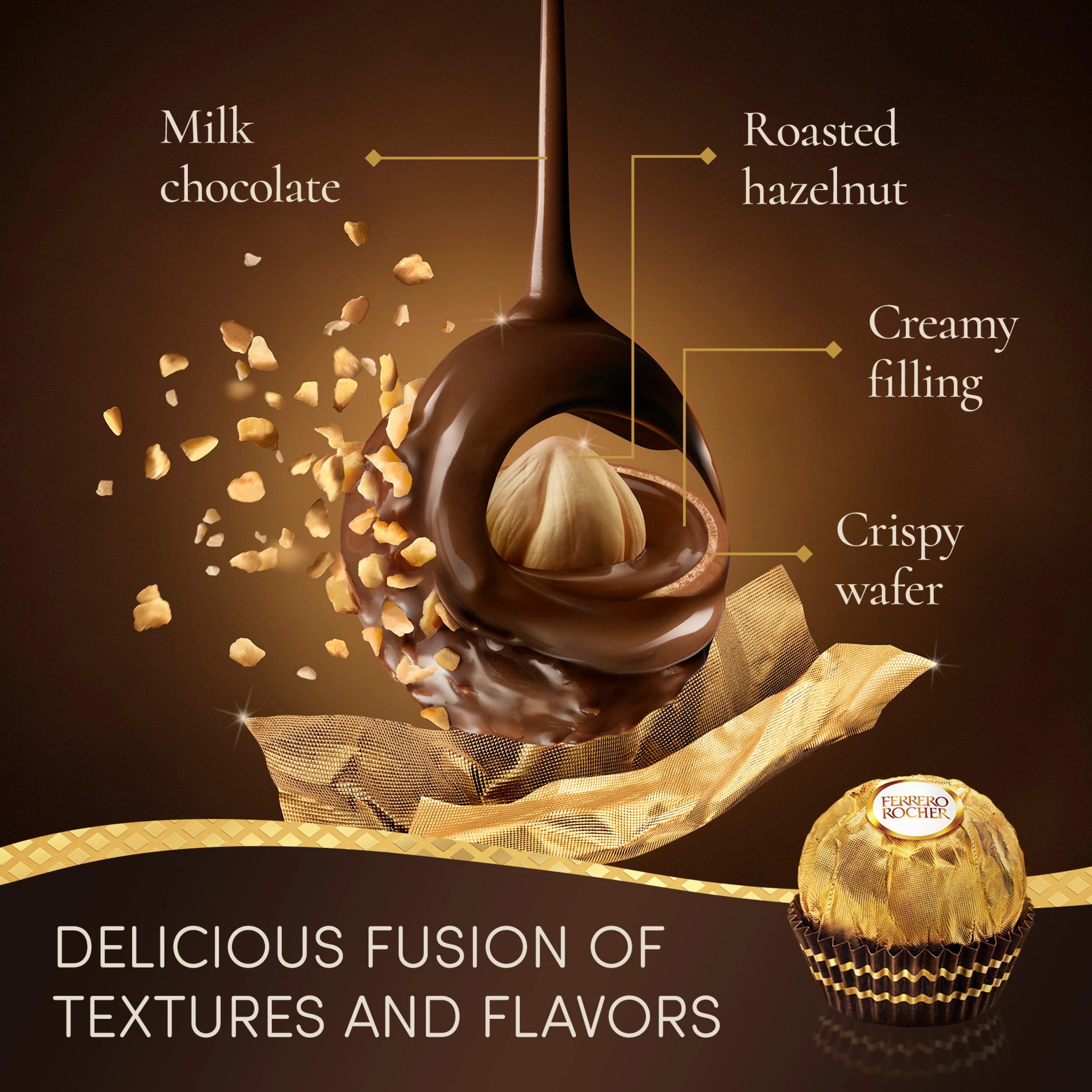 4 16 Pack Ferrero Rocher Chocolate Gift Box 200g, 4 of 9