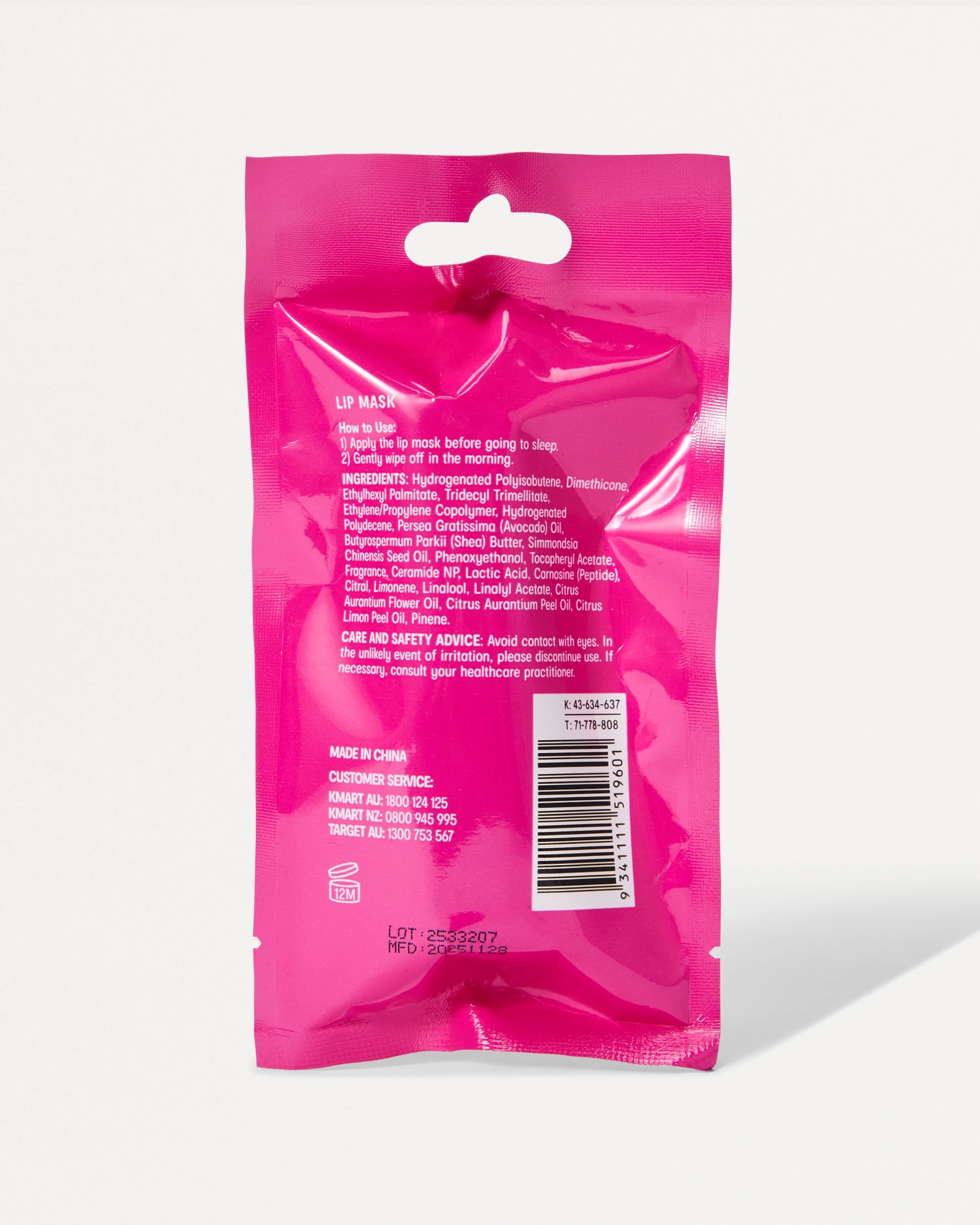 6 OXX Skincare Lip Mask - Citrus Scented, 6 of 6