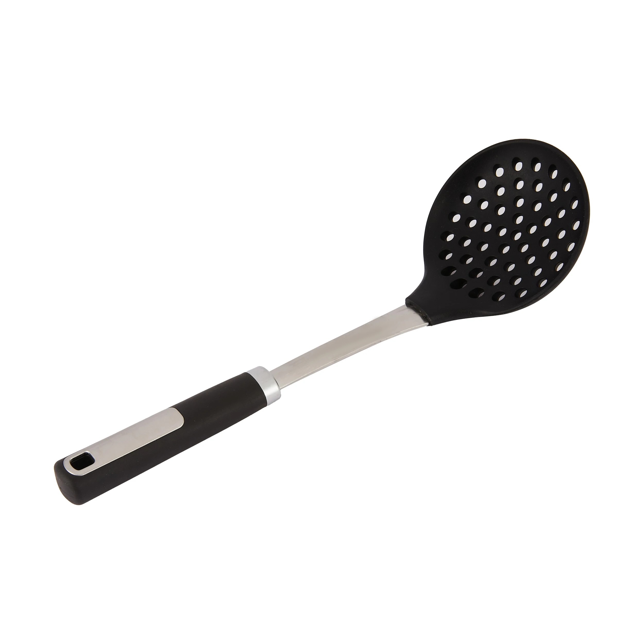 4 Silicone and Stainless Steel Skimmer with Soft Touch Handle, 4 of 5