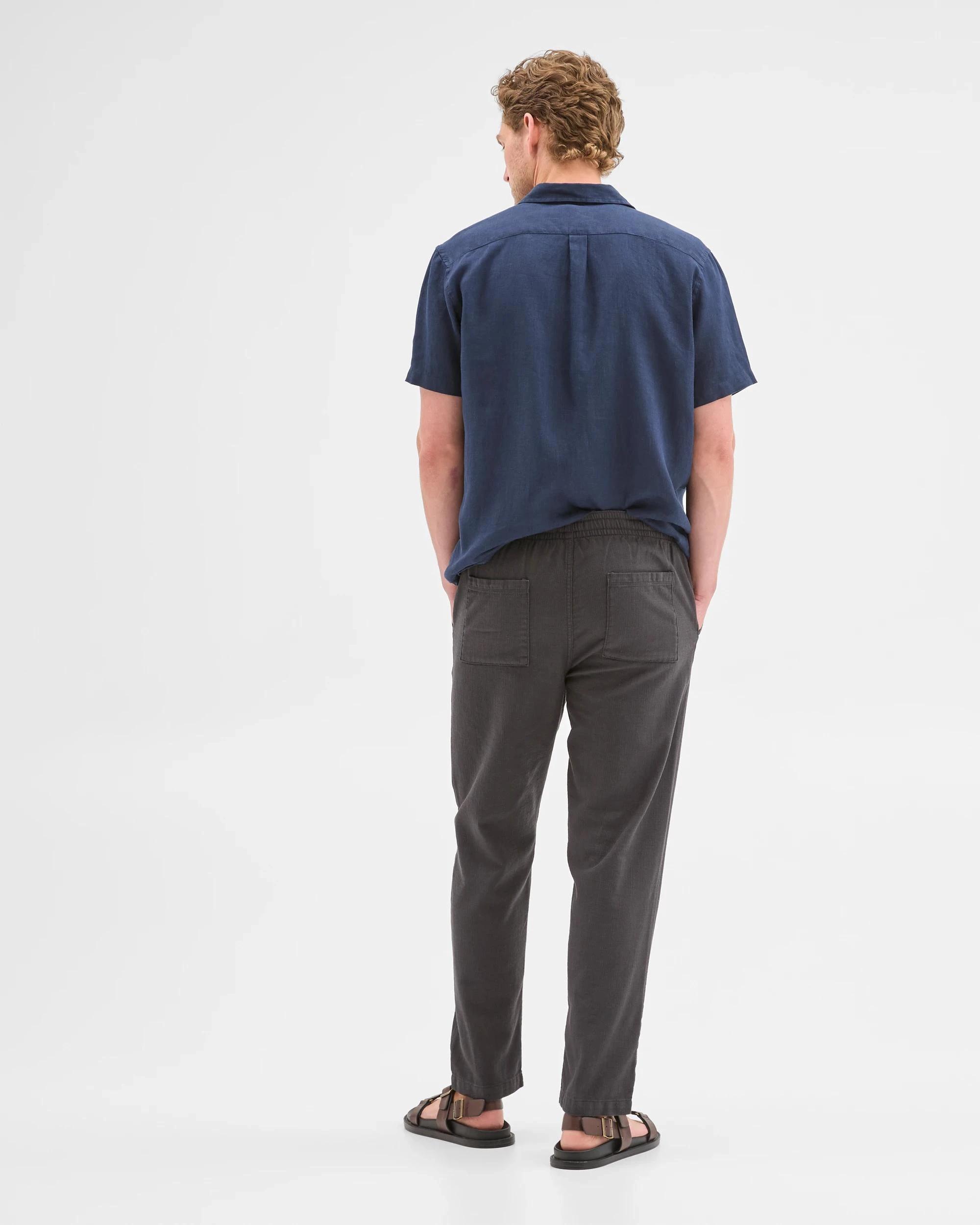 6 Target Australian Cotton Relaxed Textured Pants GUNMETAL, 6 of 6