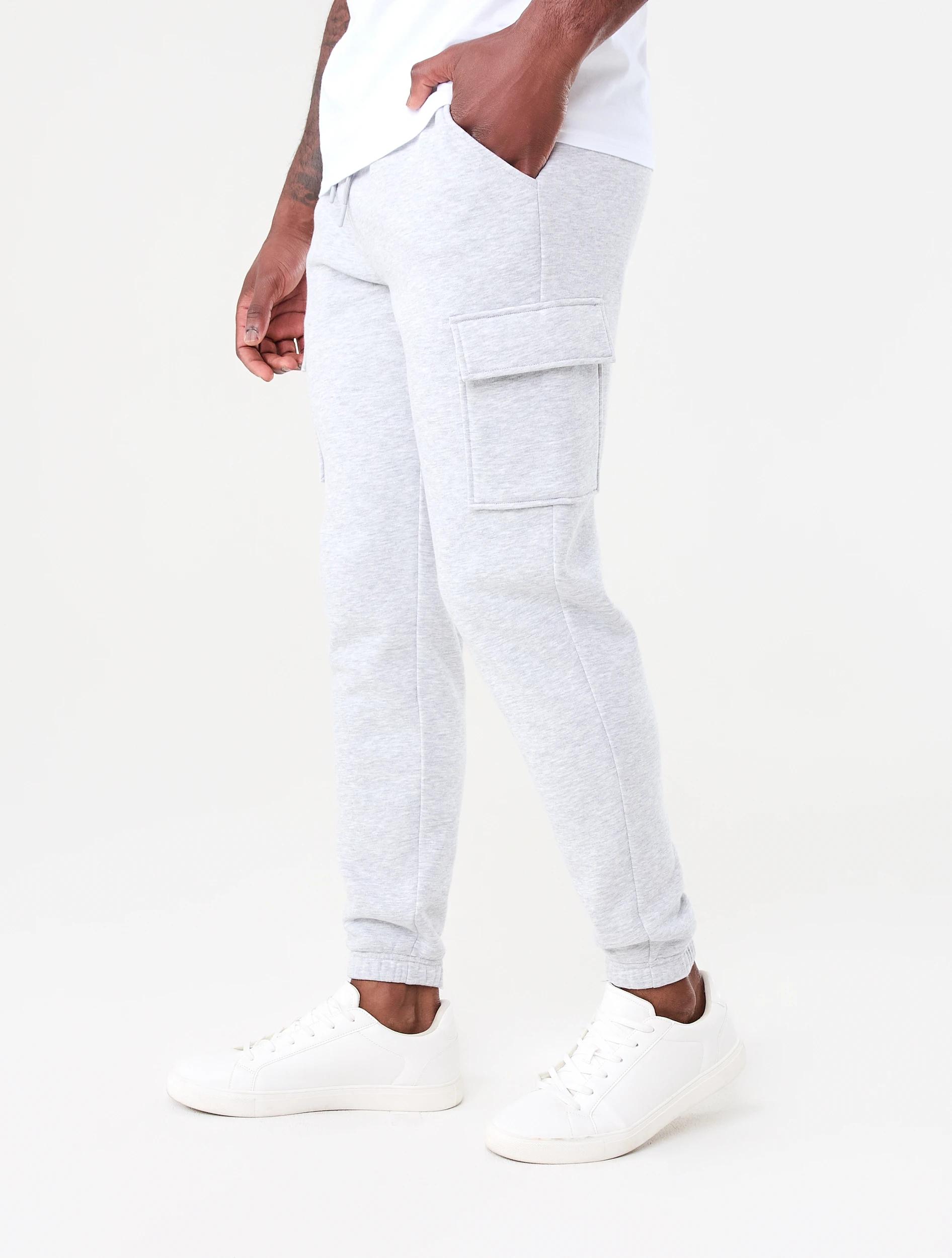 2 Relaxed Cargo Trackpants Slvr Marle, 2 of 6