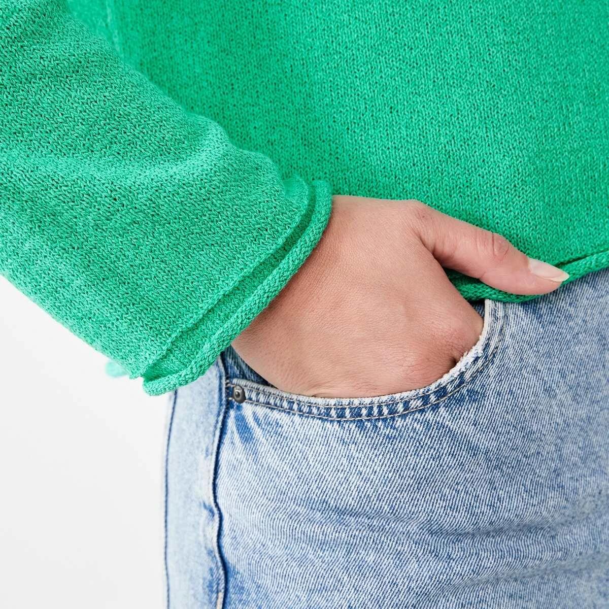 5 Boat Neck Pullover SIMPLY GREEN, 5 of 5