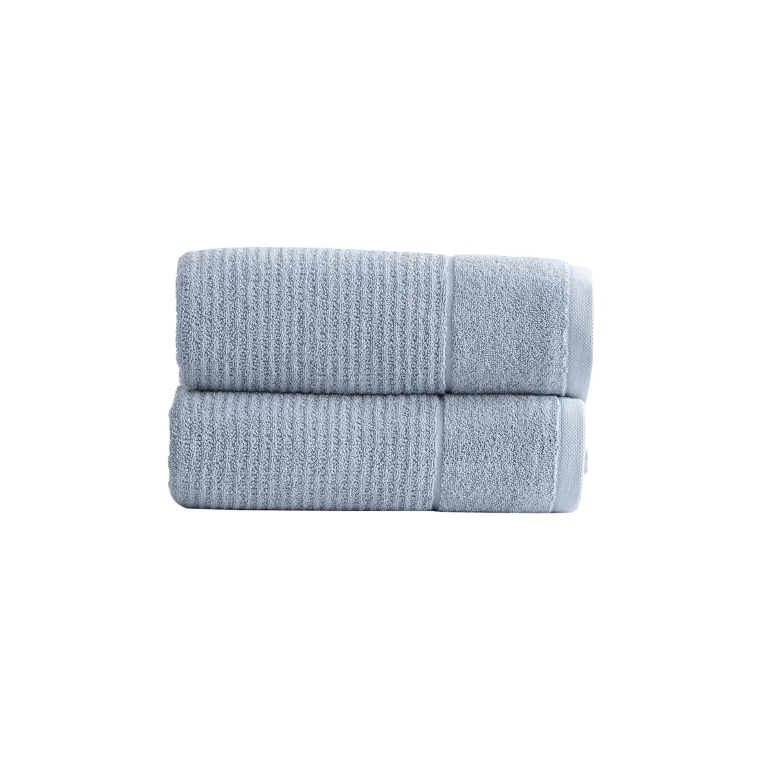 2 2pk Renee Taylor 650gsm Cambridge 80x160cm Bath Sheet Textured Towel Mirage
 - Blue, 2 of 3