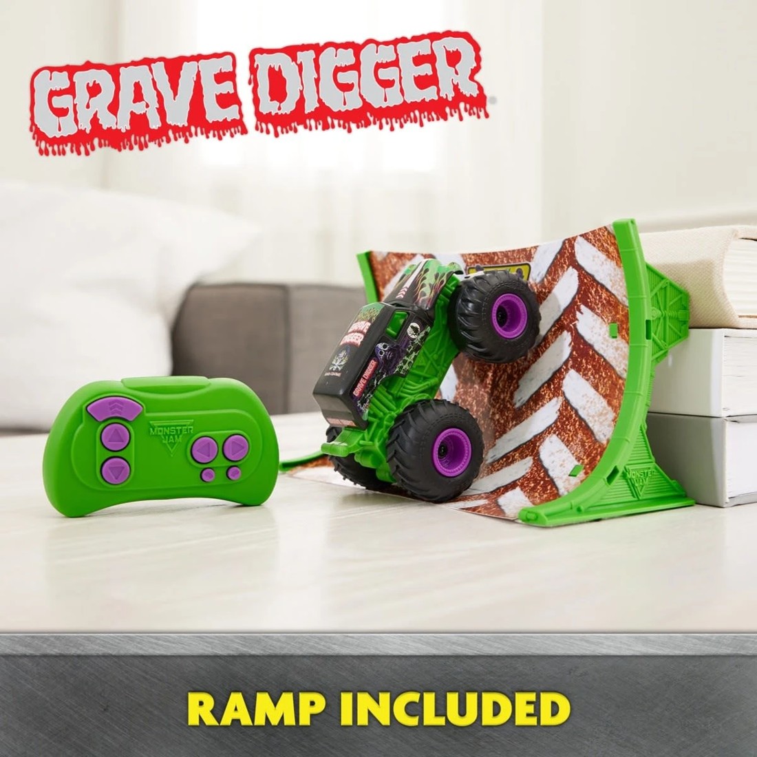 5 Monster Jam RC 1/64 Scale 2.4GHz Grave Digger, 5 of 7