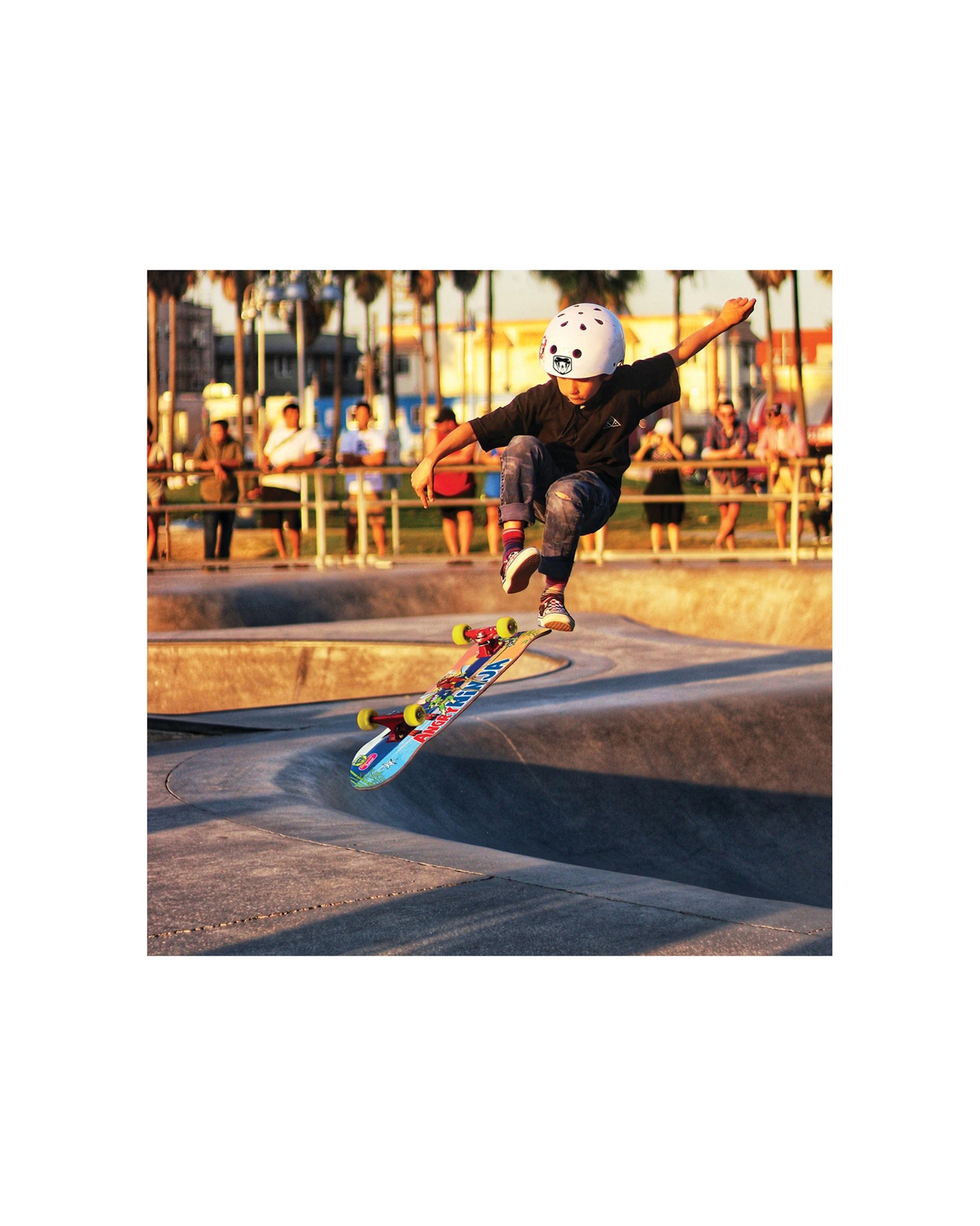 2 Adrenalin Junior 74cm Angriest Ninja Skate Board - Yellow, 2 of 2