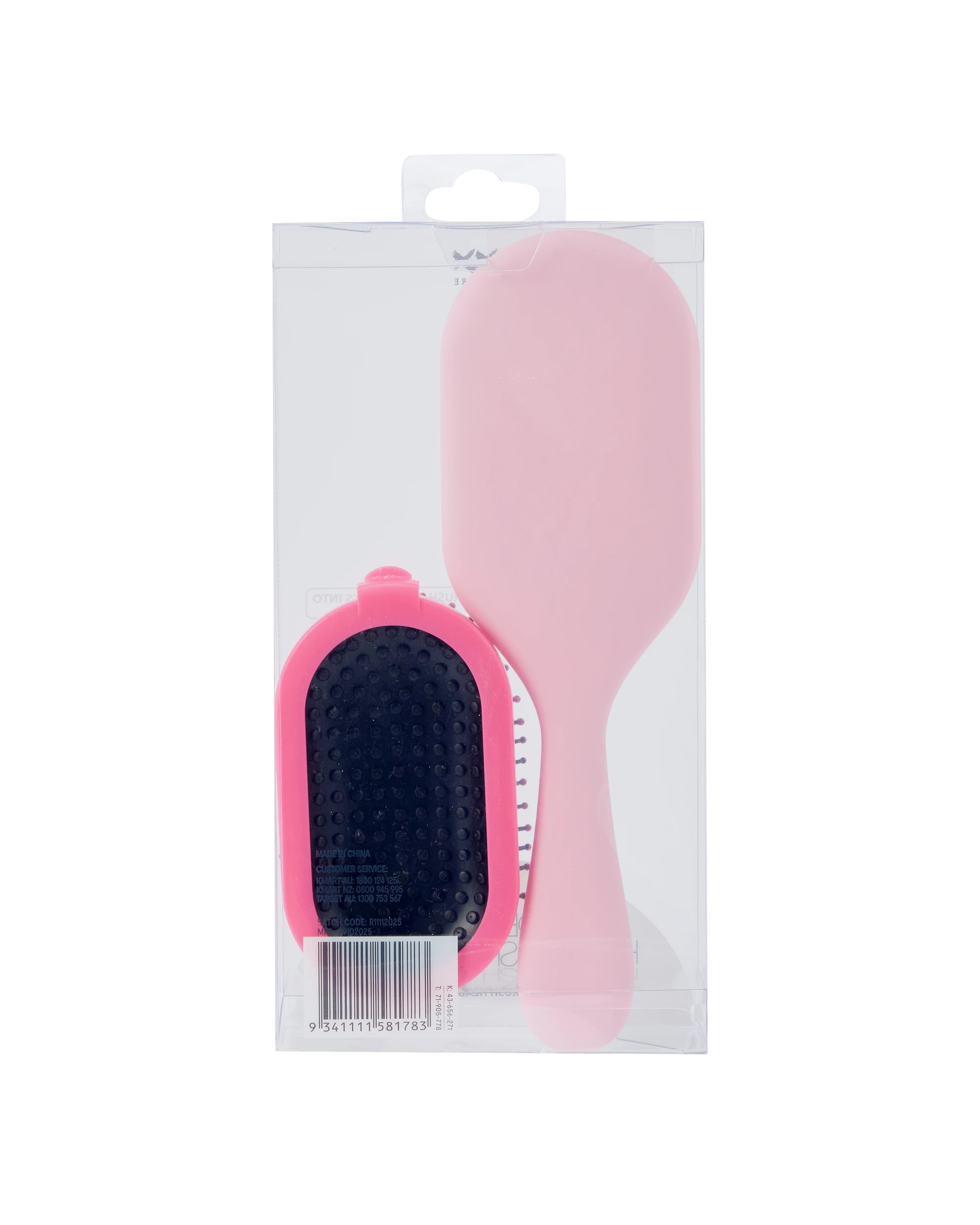 6 OXX Haircare 2-in-1 Detangling Hair Brush and Mirror - Pink, 6 of 7