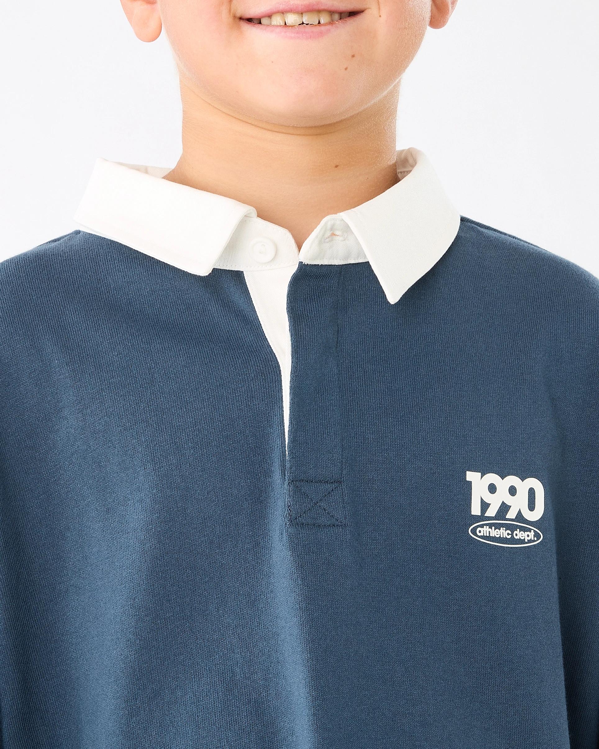 5 Oversized Rugby T-shirt Blu Varsit, 5 of 8