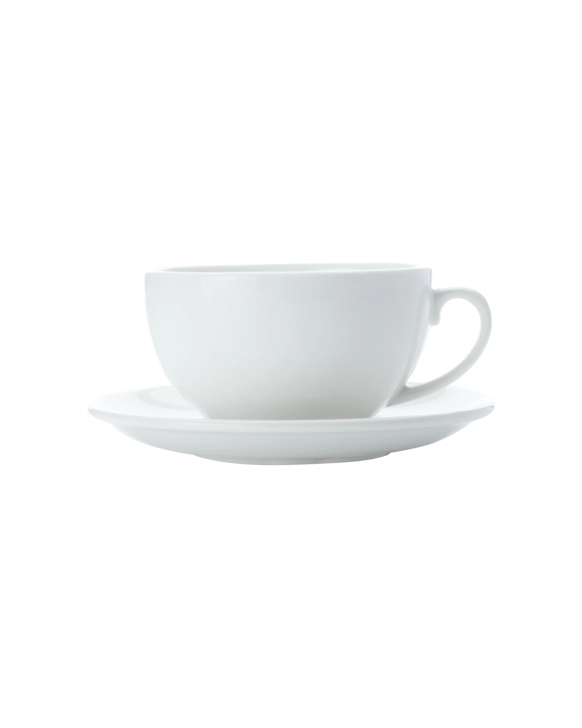2 Maxwell & Williams 4PK White Basics Porcelain Coffee Cup and Saucer Set Dishwasher Microwave Safe - White, 2 of 2