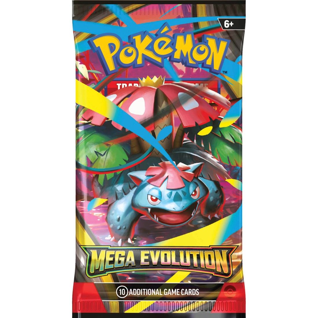 6 Pokemon Trading Card Game: Mega Evolution Pack - Assorted, 6 of 8