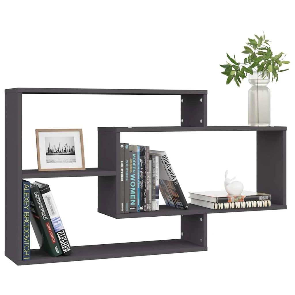 3 vidaXL Wall shelf Wall-Mountable - Grey, 3 of 6