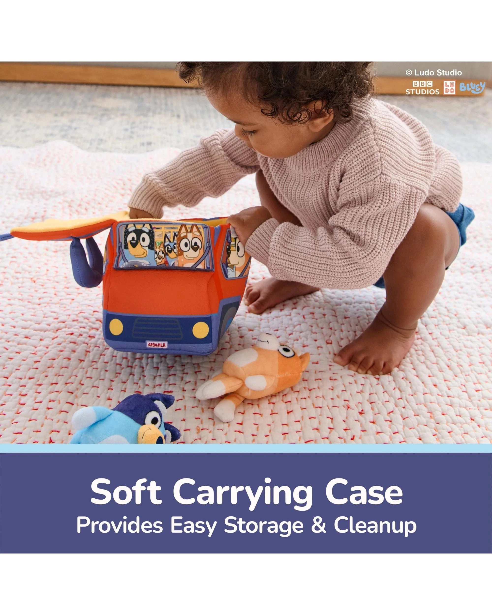 4 Gund Bluey Sensory Soft Plush Playset, 4 of 8