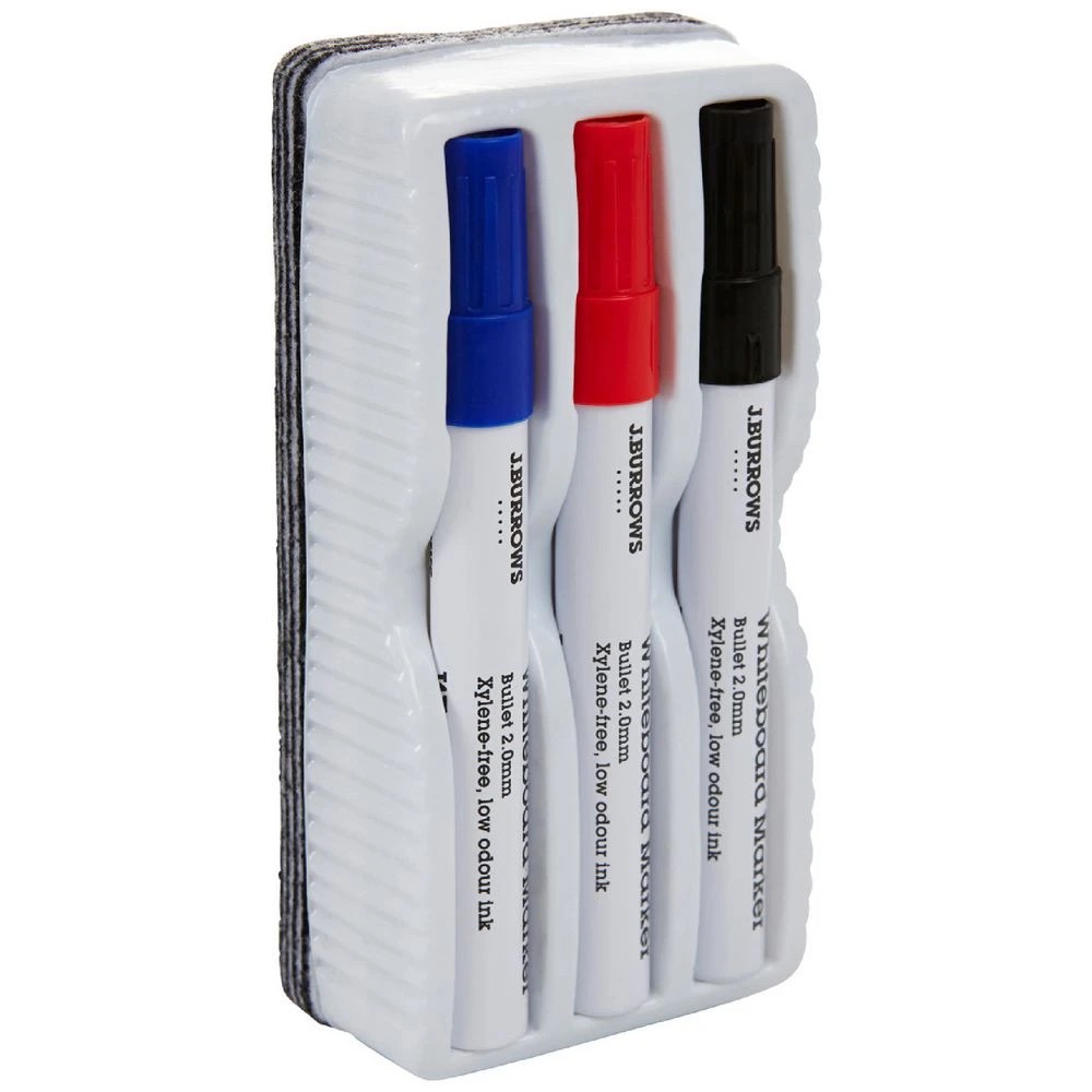 1 J.Burrows Peelable Eraser with 3 Markers, 1 of 2