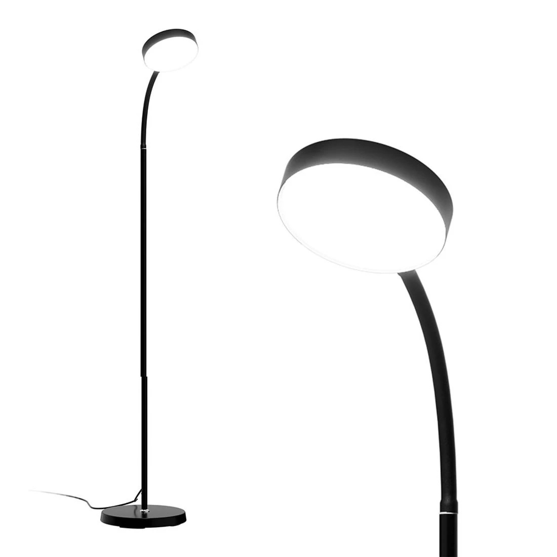 1 Artiss Led Floor Lamp Remote Adjustable Light Stand Home Living Room Reading Led Lighting Reading Light Dimmable - Black, 1 of 7