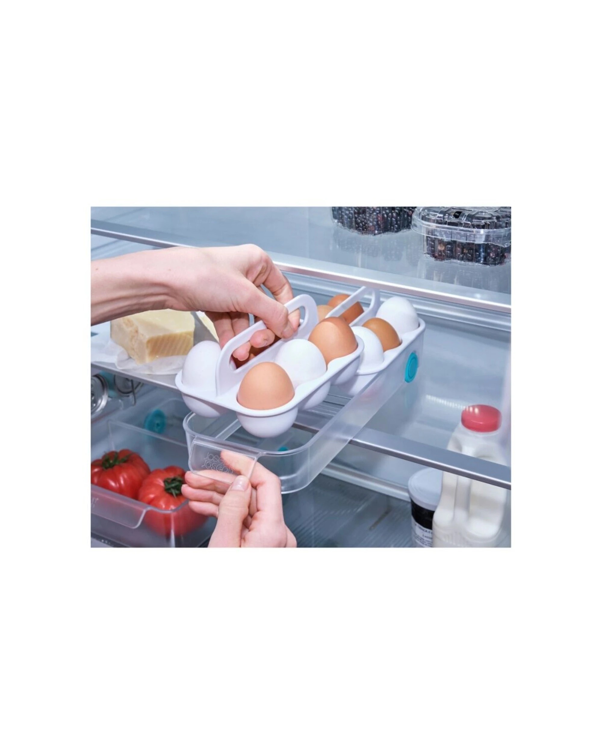 7 Joseph Joseph FridgeStore 12 Egg Holder Kitchen Storage Organizer Caddy - White, 7 of 7