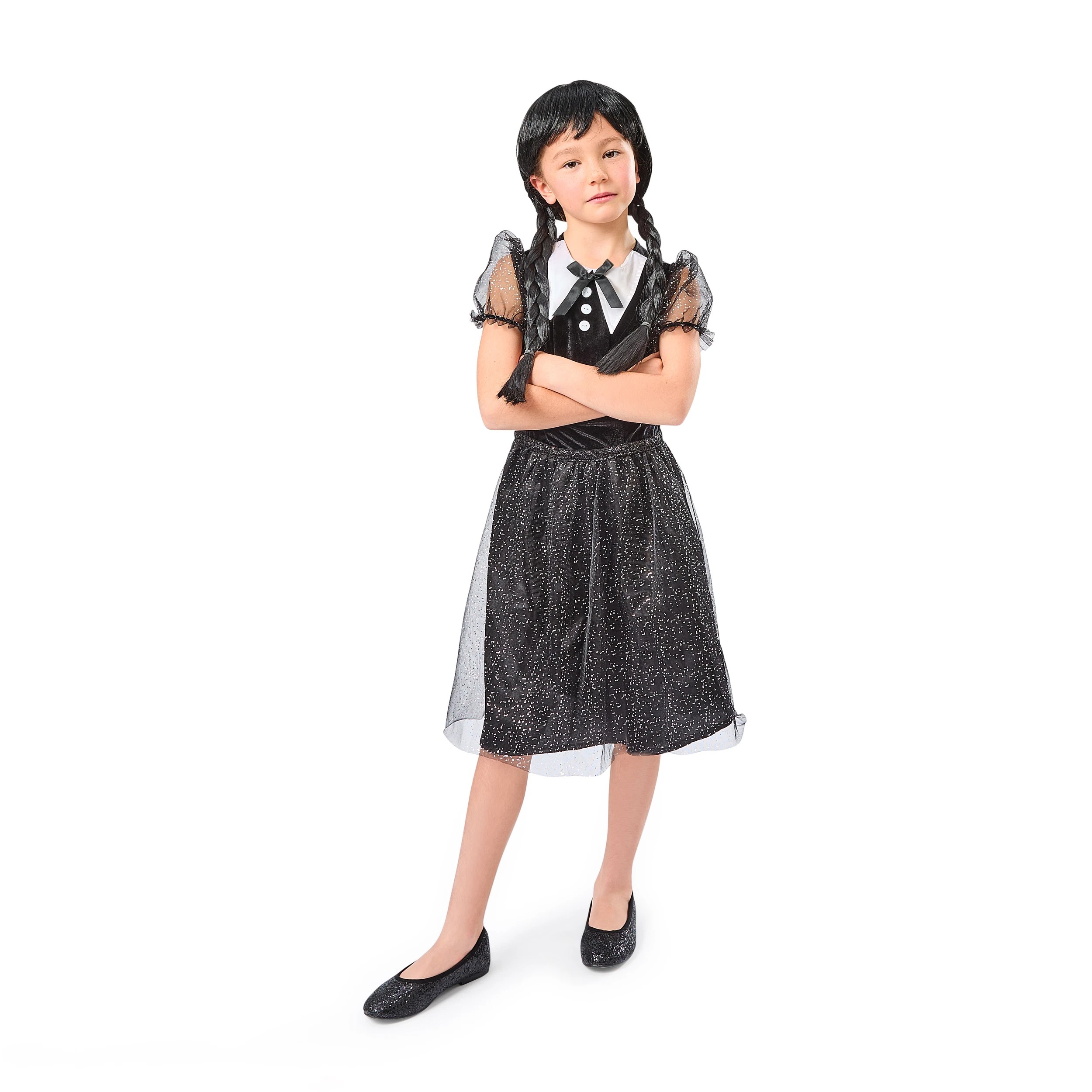 2 2 Piece Horror Girl with Wig Costume - Ages 8+, 2 of 10