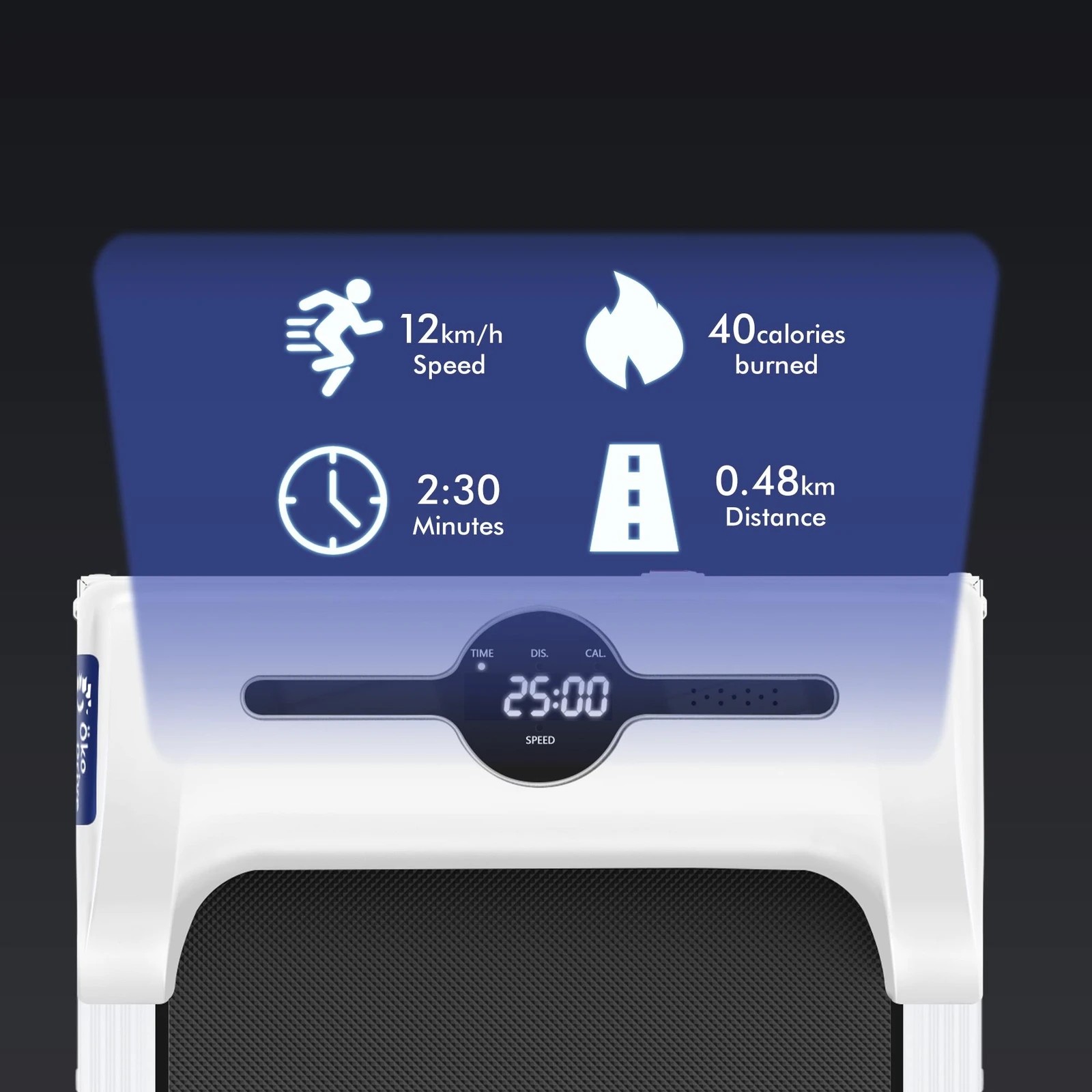 5 Black Lord Treadmill Electric Walking Pad Home Office Fitness Gym Remote Control - White, 5 of 9