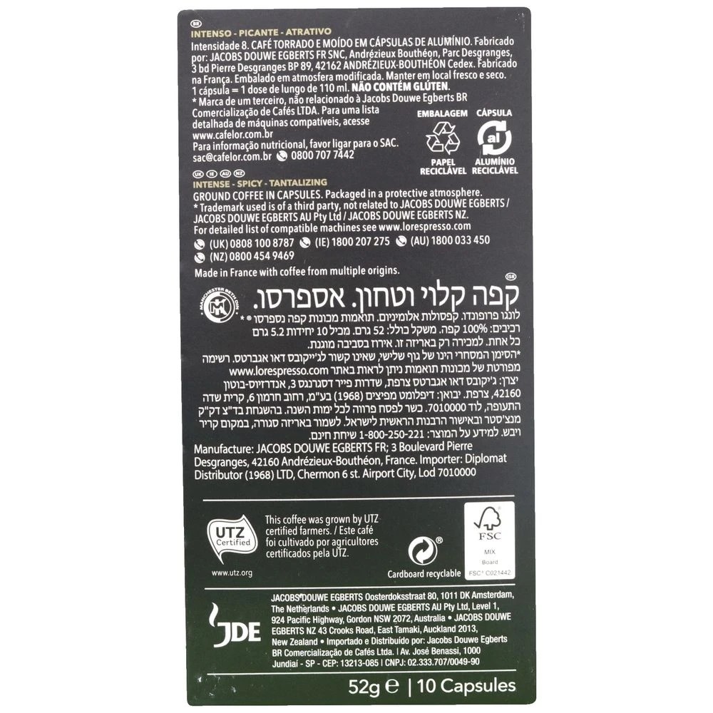 2 L'OR Espresso Coffee Capsules Lungo Profondo 10 Pack, 2 of 2