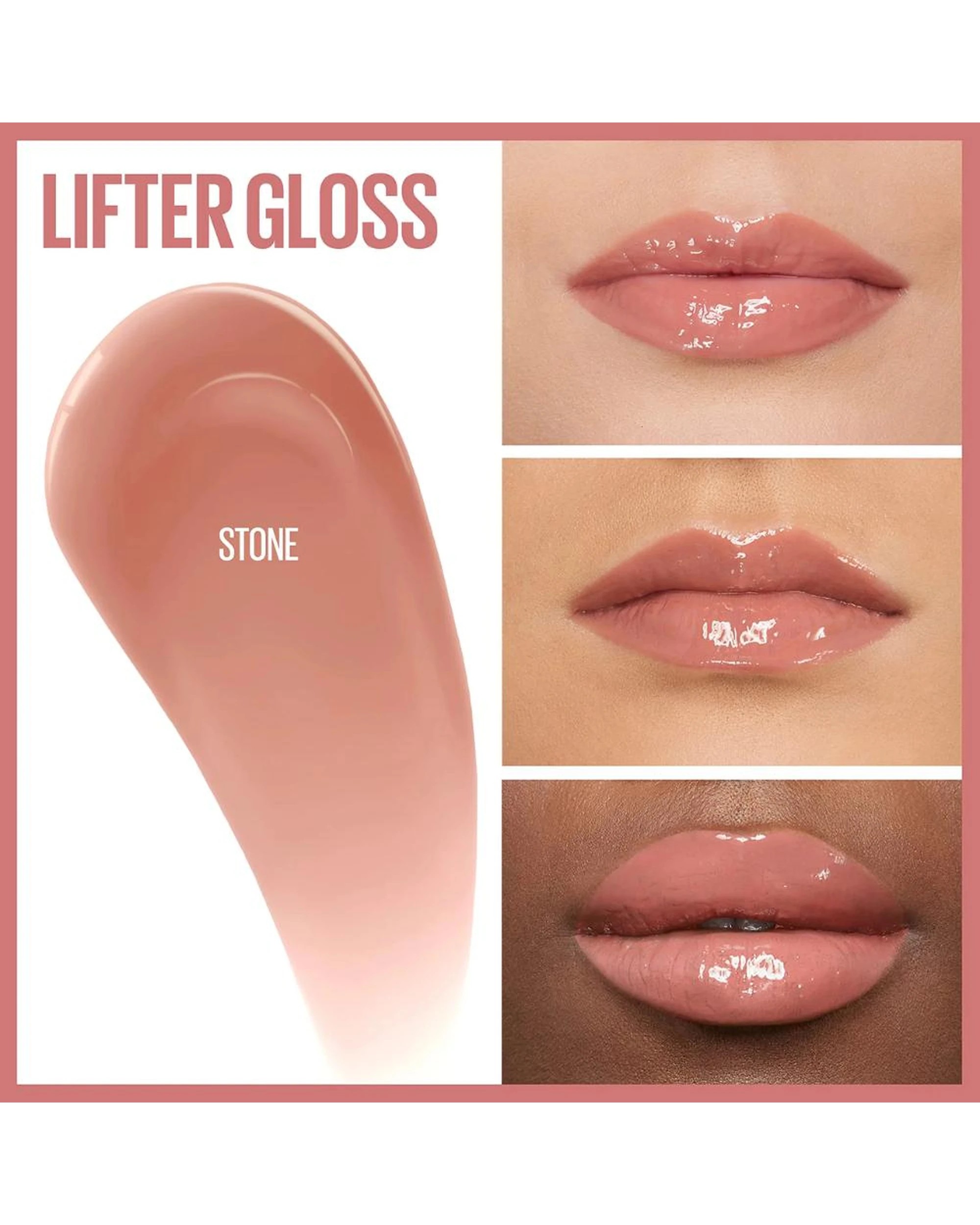 5 3 x Maybelline Lifter Gloss Hydrating Lip Gloss 5.4mL - 800 Stone - Beige, 5 of 7