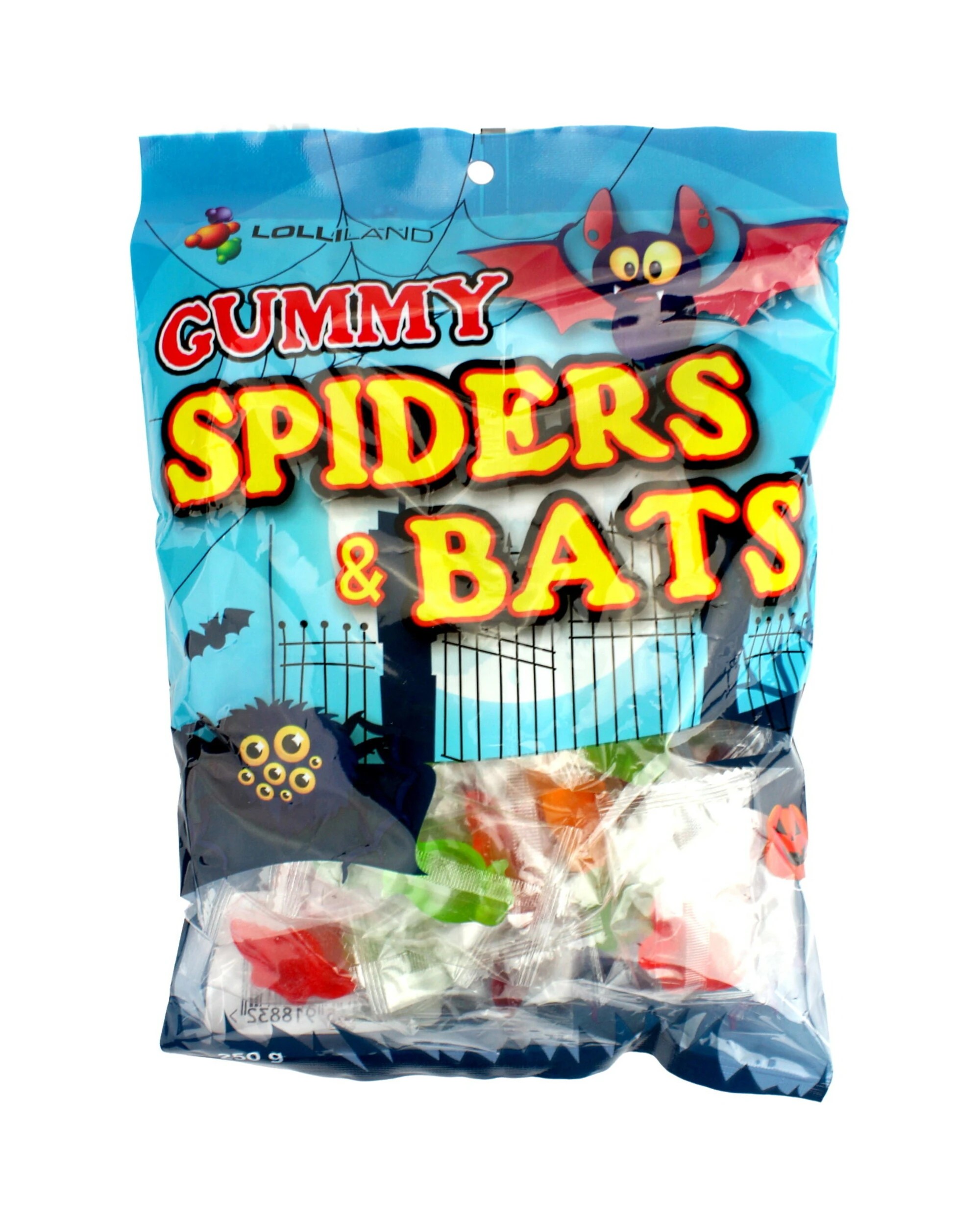 1 Lolliland Gummy Bats & Spiders 250g, 1 of 2