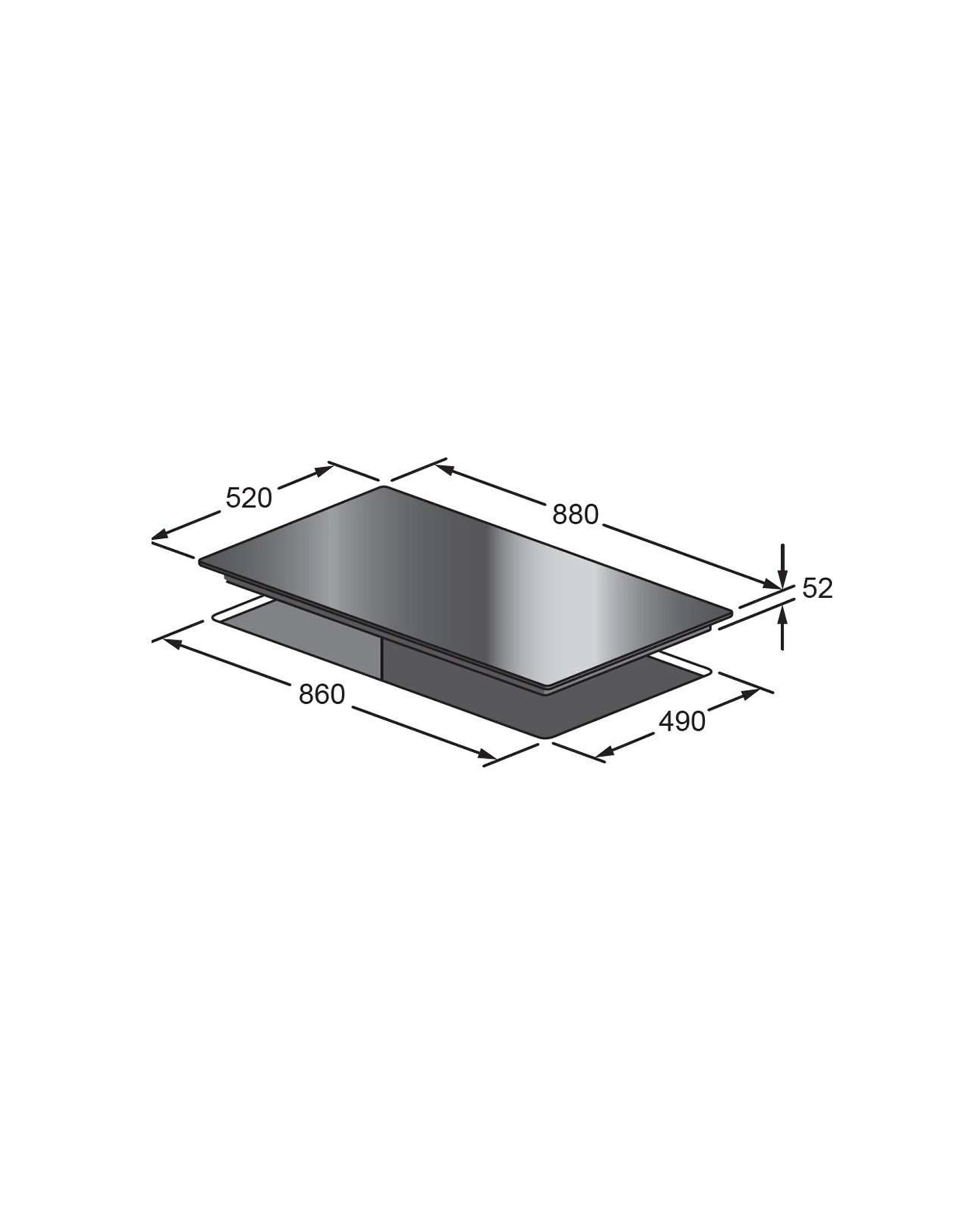 5 Kleenmaid Induction Cooktop 90cm Black Glass Touch Control 5-Zone Stovetop, 5 of 8