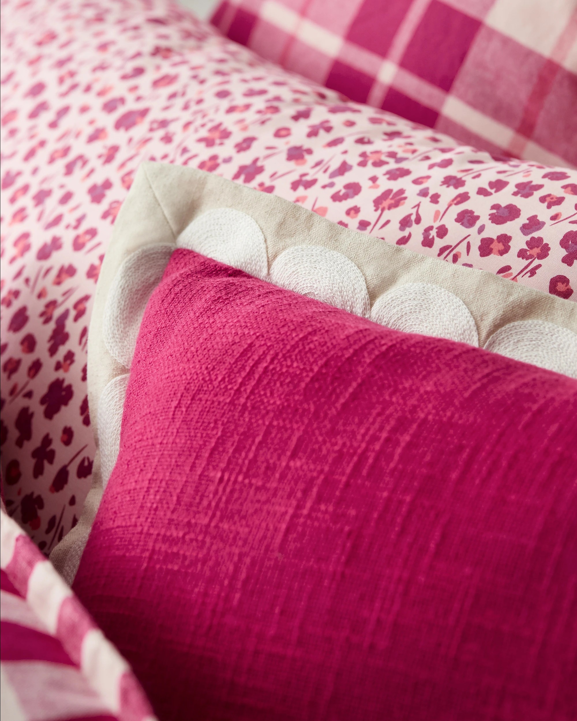 3 Target Sylvie Scallop Embroidered Cushion - Pink, 3 of 5