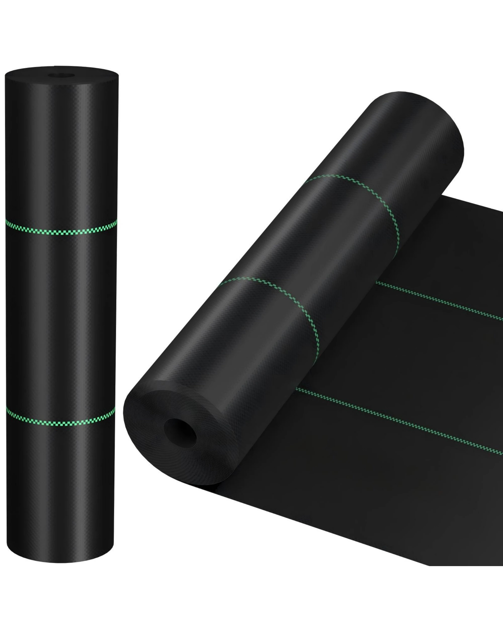 1 Advwin Weed Mat 1.83 x 50m Woven Ground Cover High Permeability & UV Resistant - Black, 1 of 8