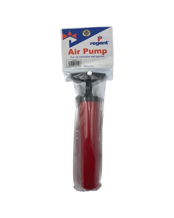 Regent 12'' Hand Air Pump Sports Ball Inflator With Needle - Red