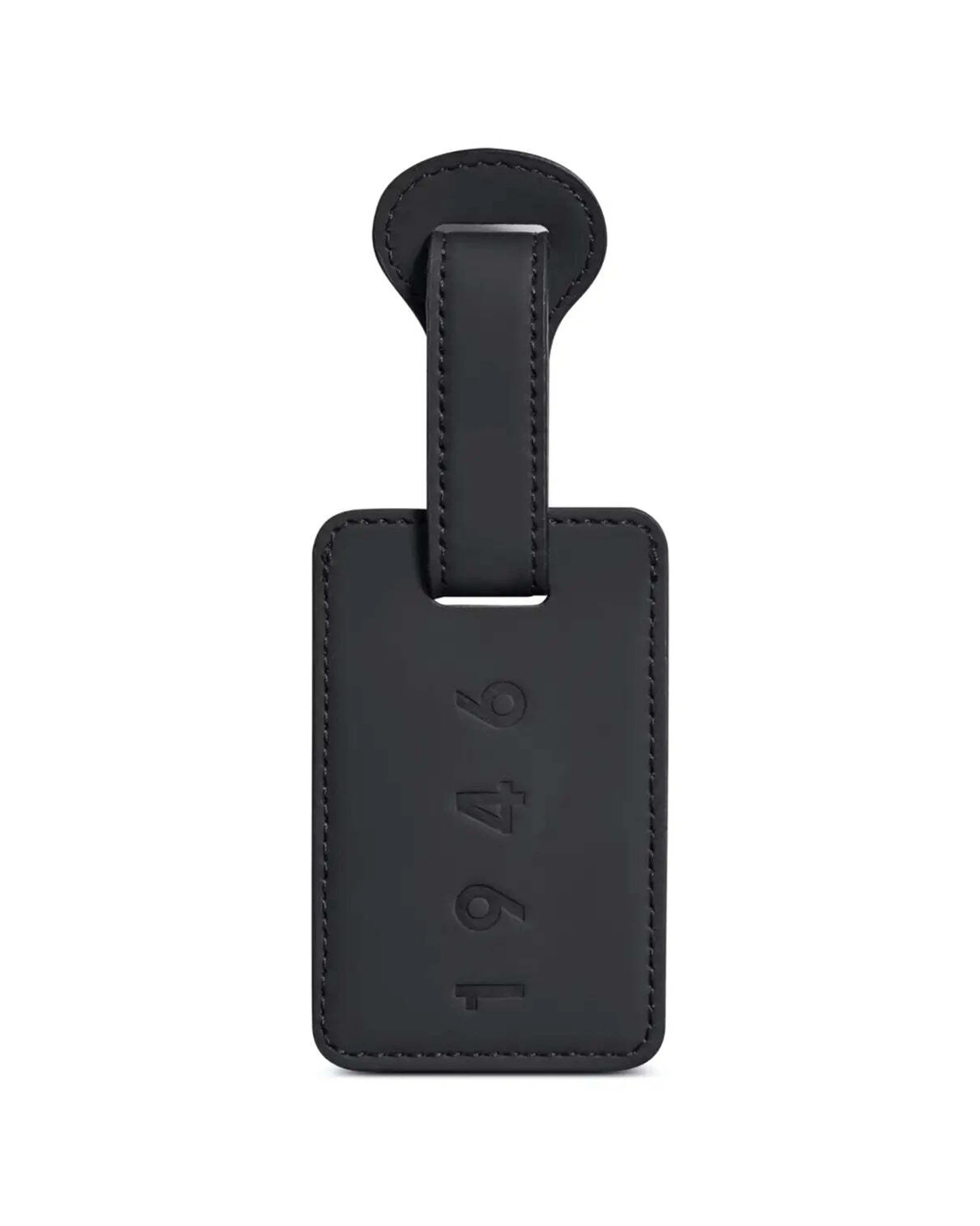 2 Delsey 1946 Suitcase Tag Durable Travel Luggage Identifier with Strap - Black, 2 of 3