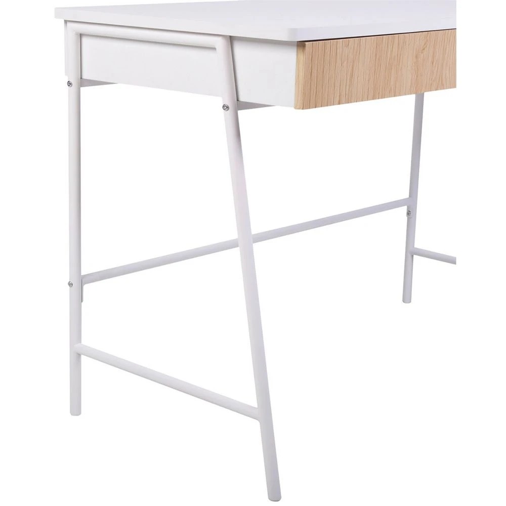 7 Studymate Vinci 2 Drawer Desk Oak and White Desks, Tables and Workstations, 7 of 10