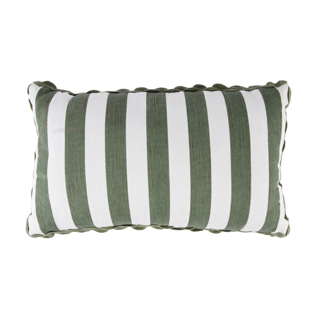 1 Stripe Ric Rac Cushion - Sage, 1 of 4