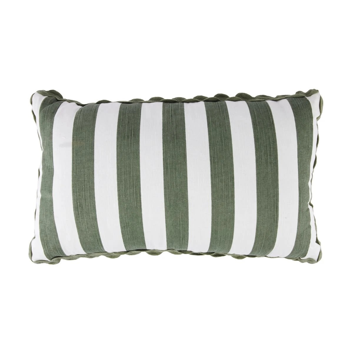 1 Stripe Ric Rac Cushion - Sage, 1 of 4