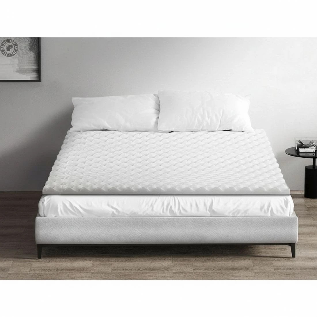 6 Giselle Bedding Foam Mattress Topper Egg Crate 5cm Double - Double Bed - White, 6 of 7