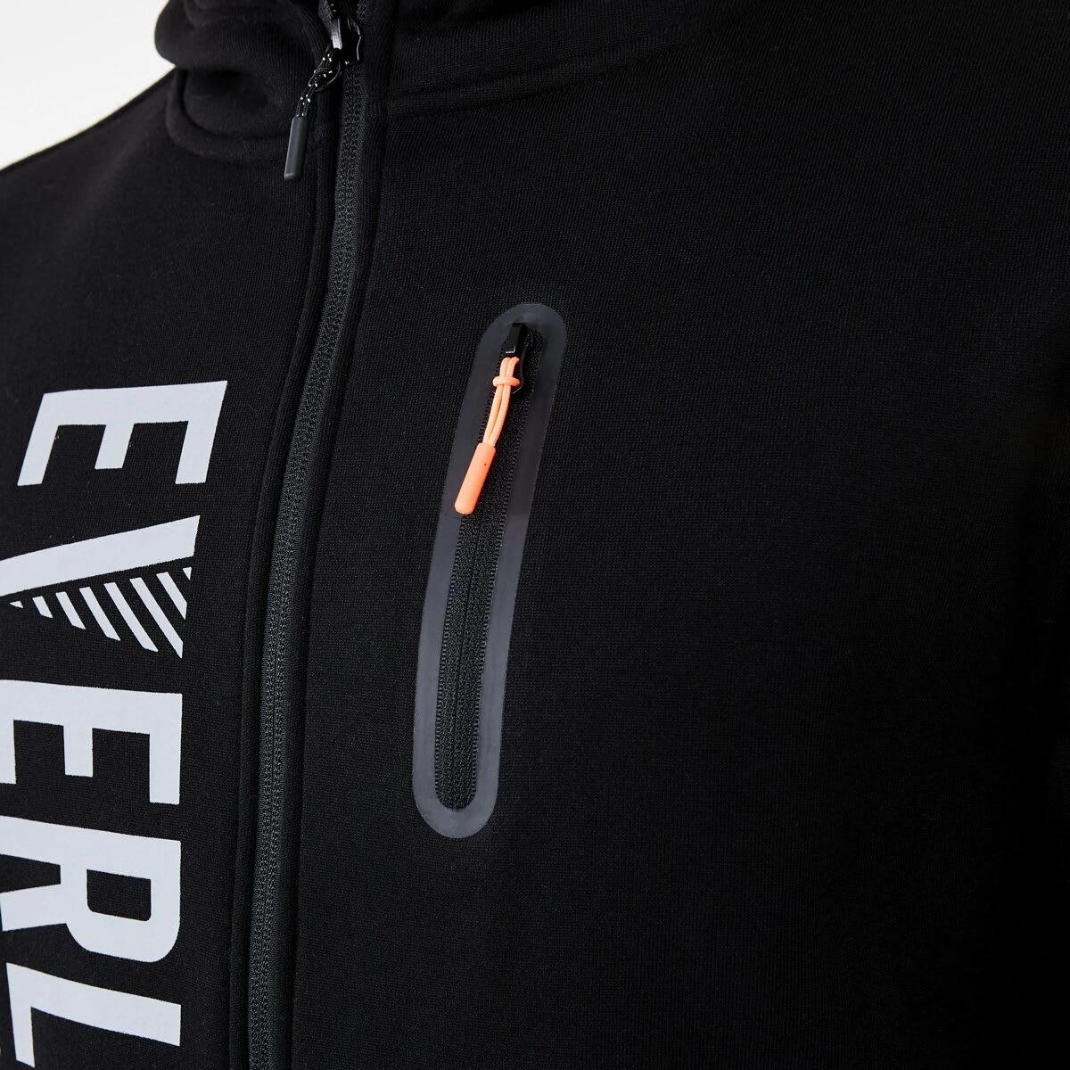 6 Everlast Work Zip Through Hoodie Black, 6 of 10