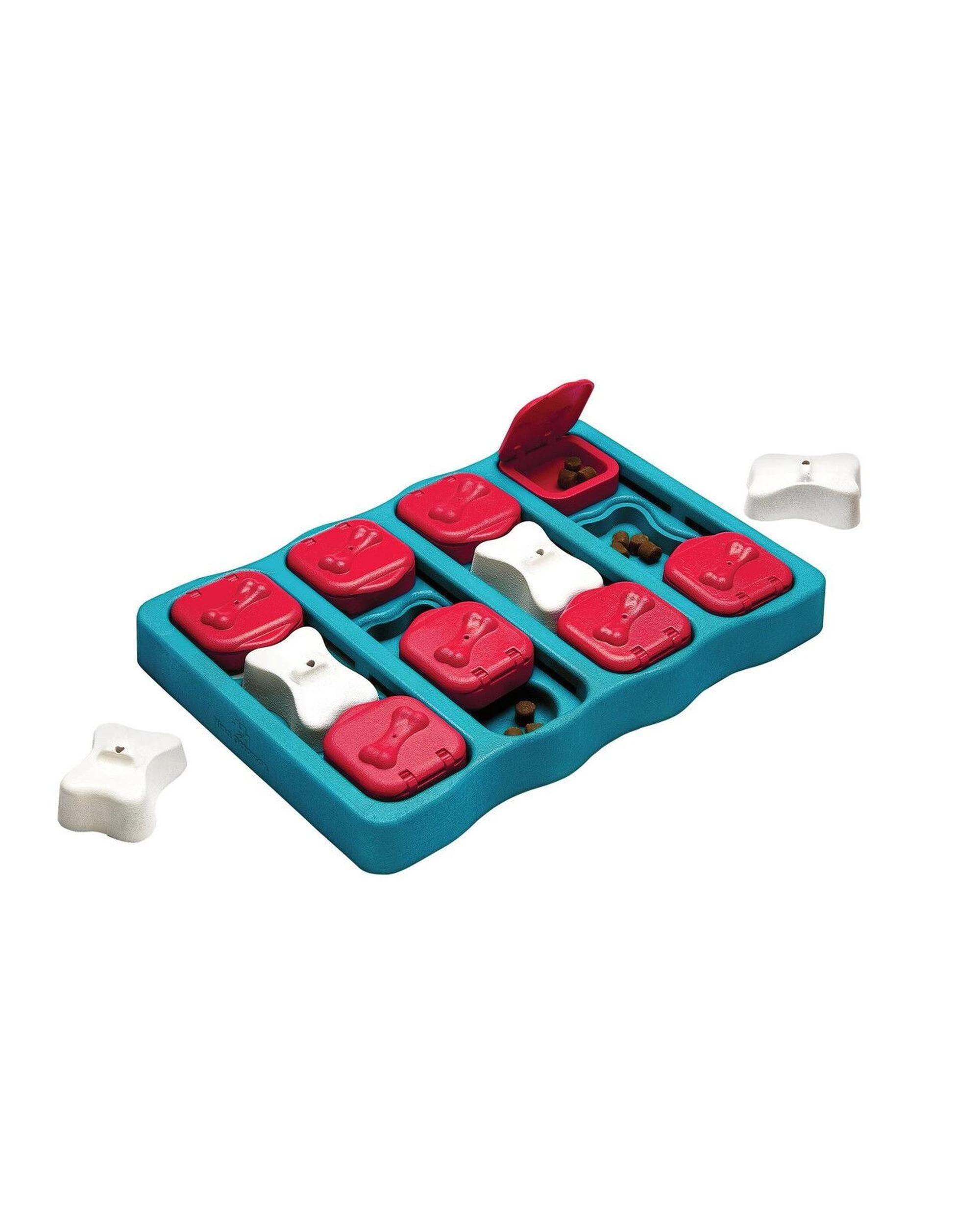 1 Outward Hound Nina Ottosson Dog Brick Puzzle Game Level 2 Dog Toy Blue, 1 of 9