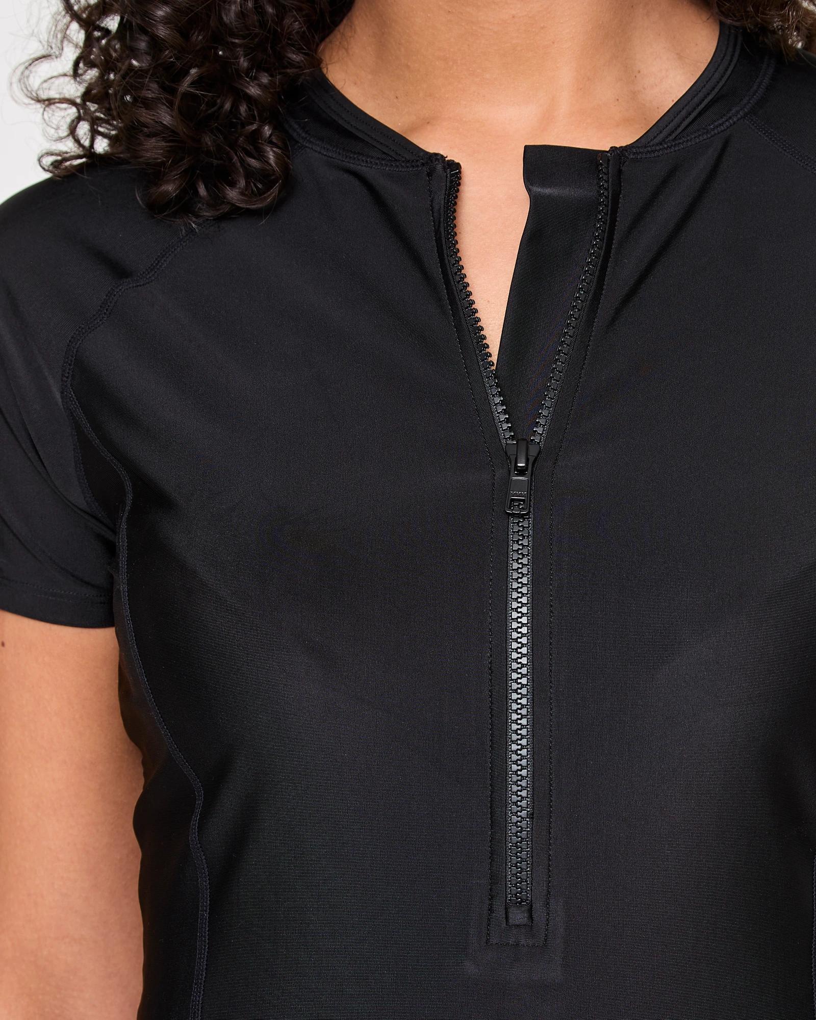 5 Target Resort Short Sleeve Rash Vest BLACK, 5 of 9