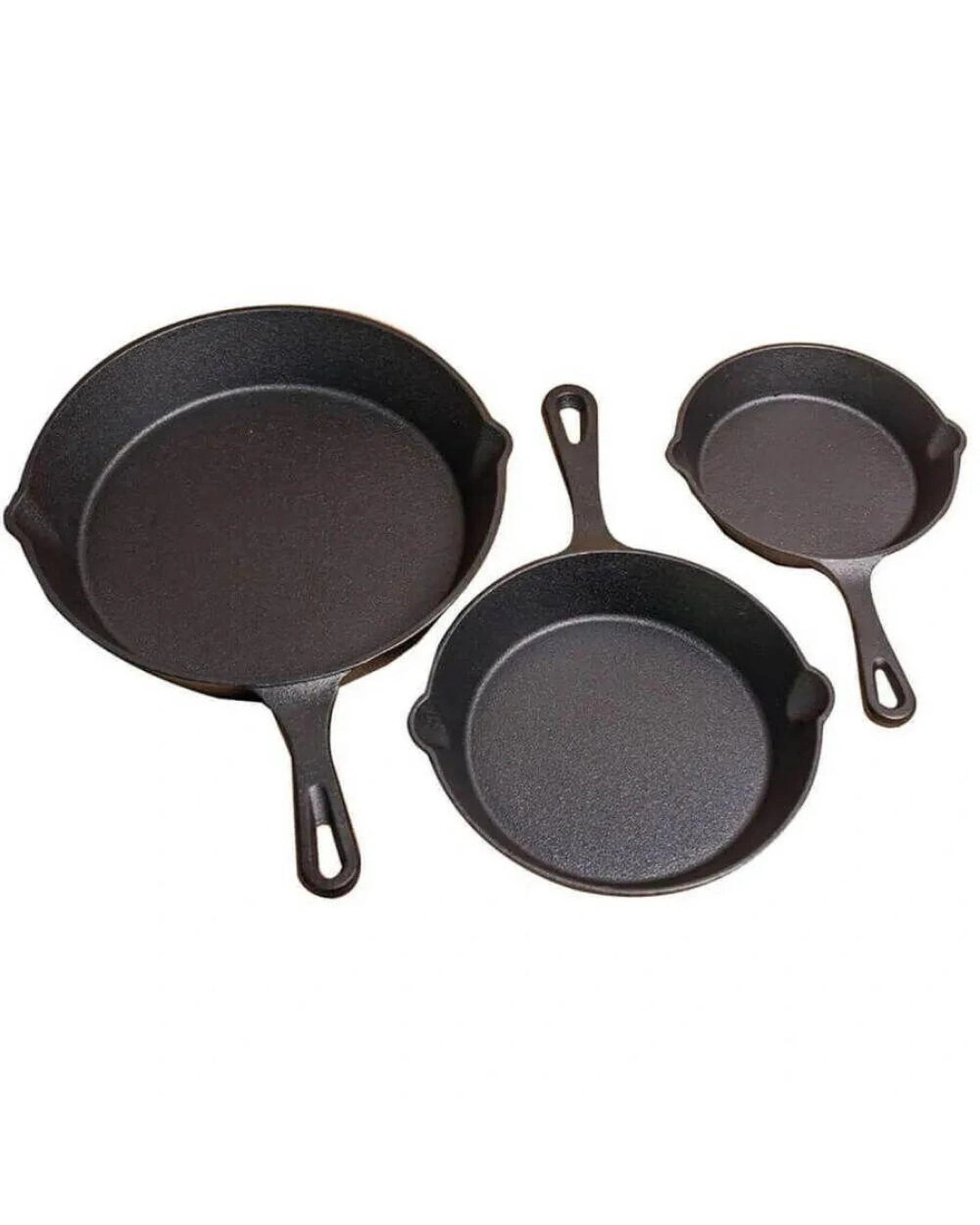 2 Flaming Coals 3 Piece Cast Iron Pan Set, 2 of 10