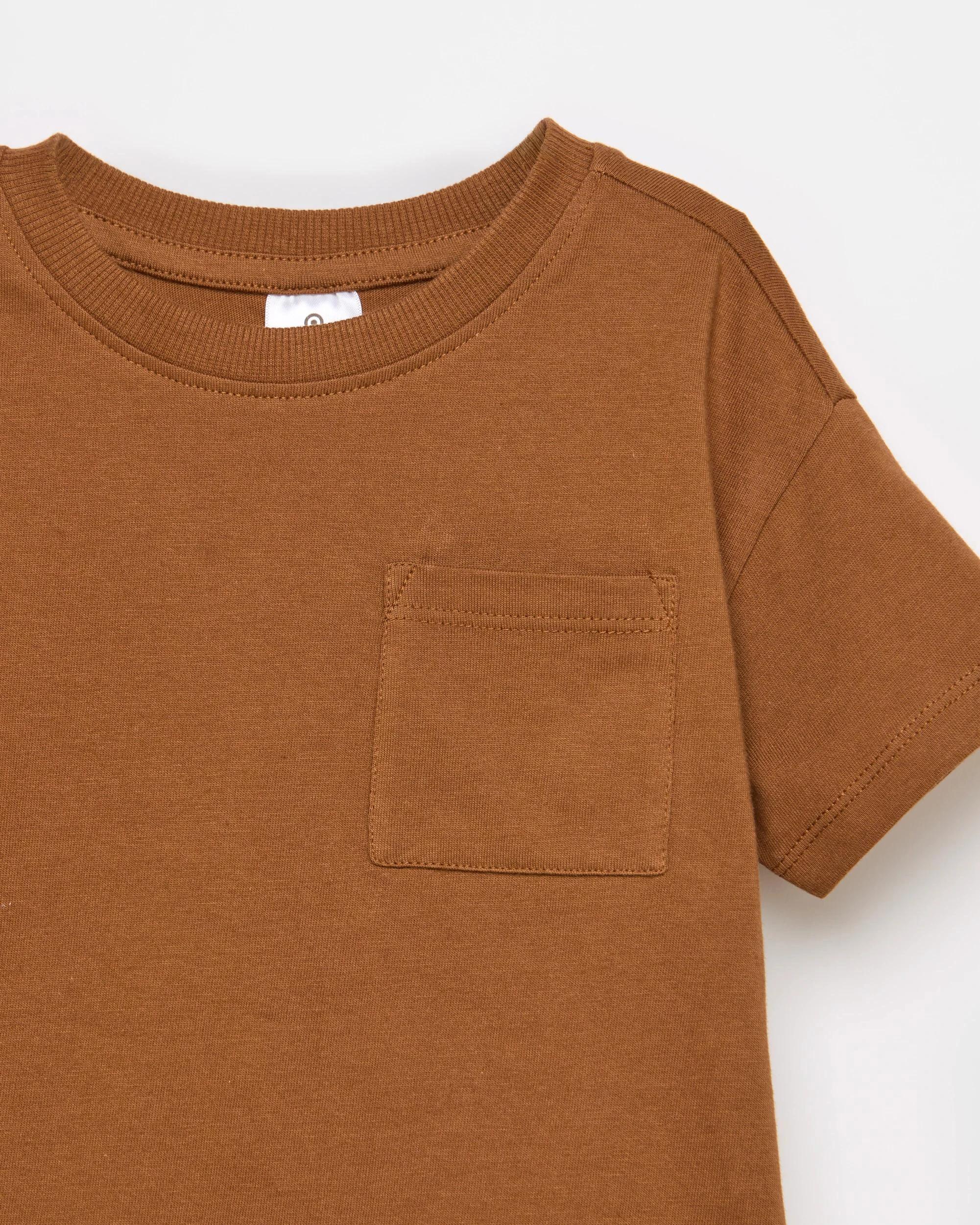 2 Target Baby Cotton Jersey Chest Pocket T-shirt NUTHATCH BROWN, 2 of 2