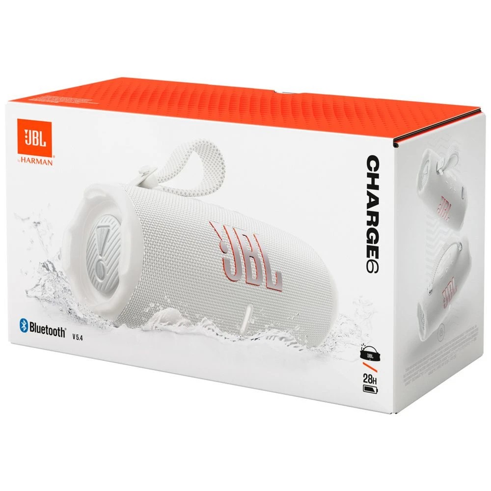 7 JBL Charge 6 Bluetooth Speaker White, 7 of 7