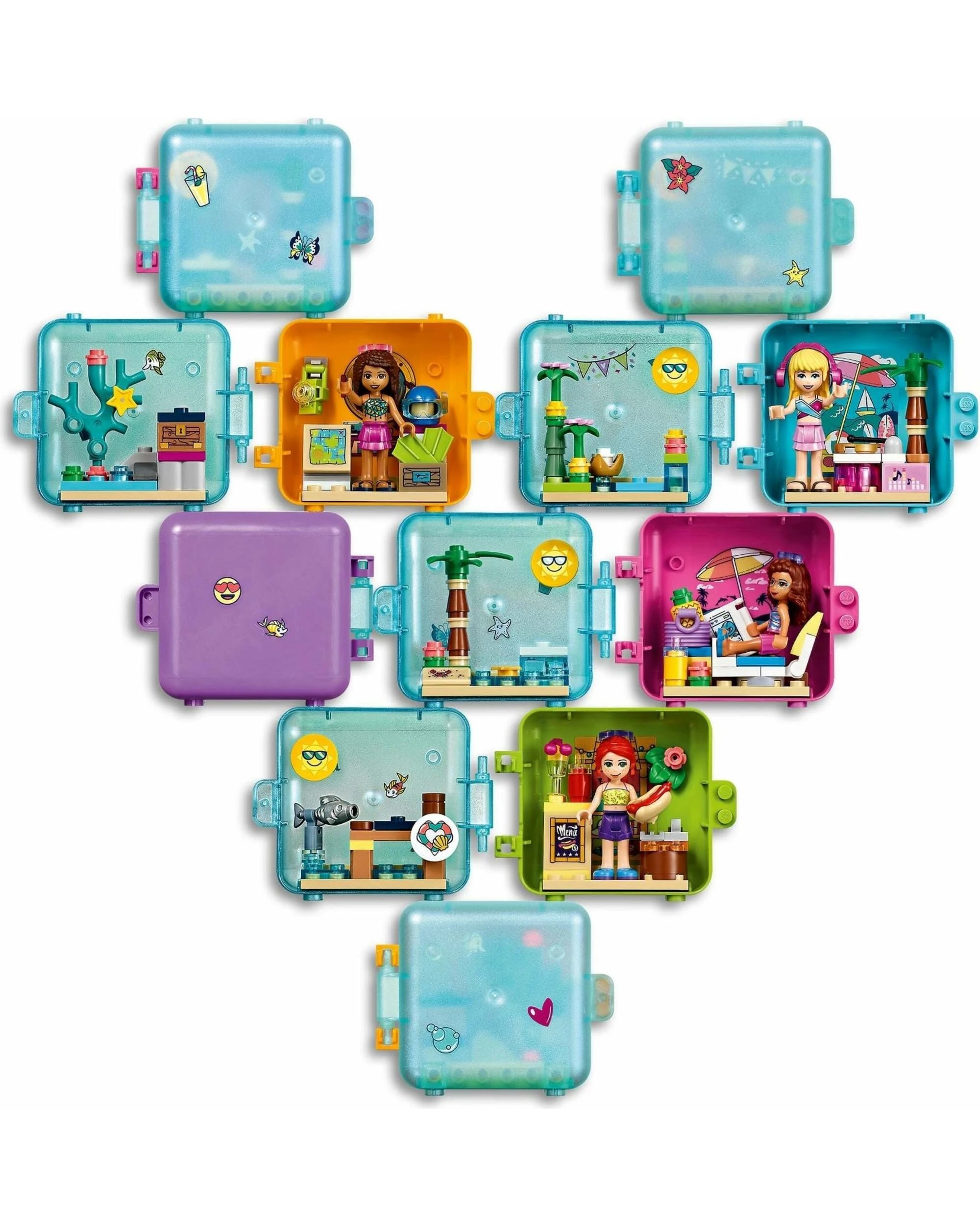 3 LEGO 41414 Emma's Summer Play Cube: Beach Fun Toy, 3 of 5