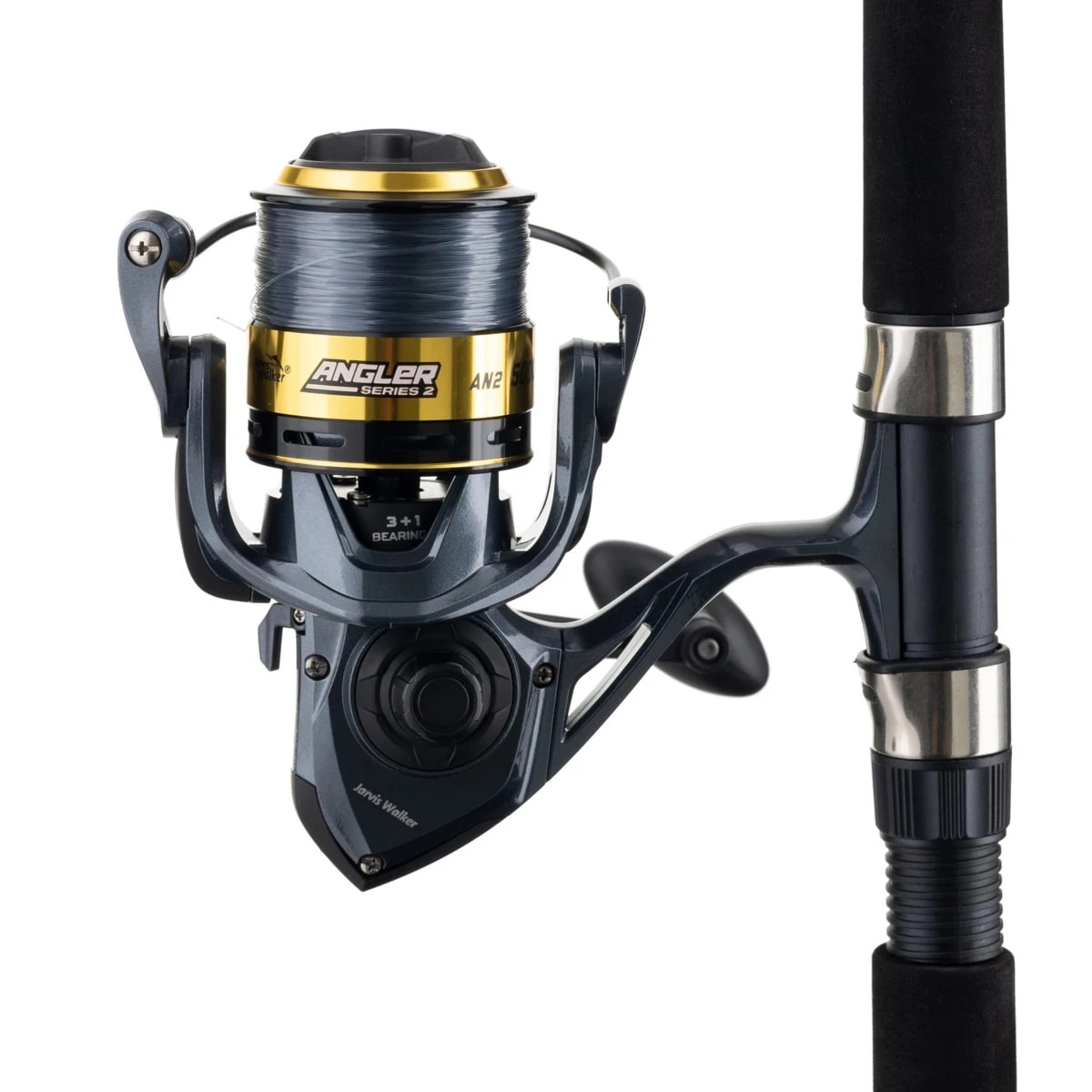 3 Jarvis Walker Angler Series 2 General Purpose Combo - 8ft., Black and Grey, 3 of 8